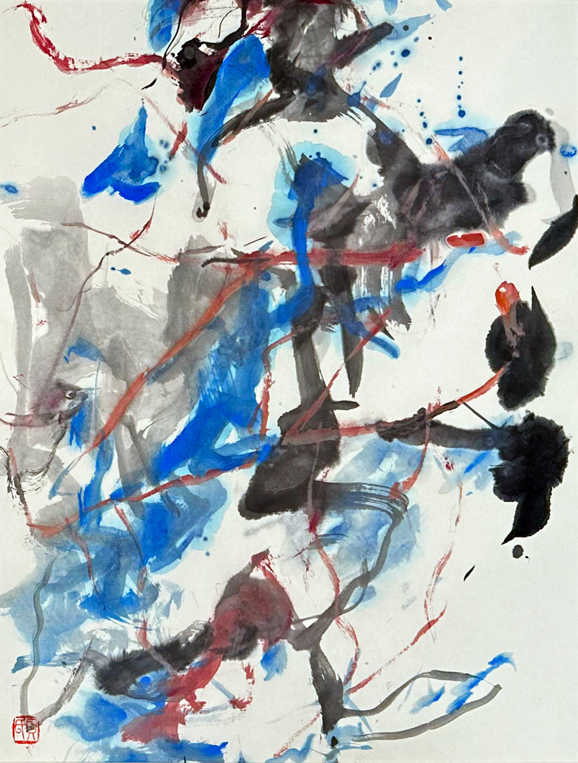 贝家骧 墨韵玄象系列12 Oriental Abstract 12 纸本水墨 53×70cm 2025.jpg