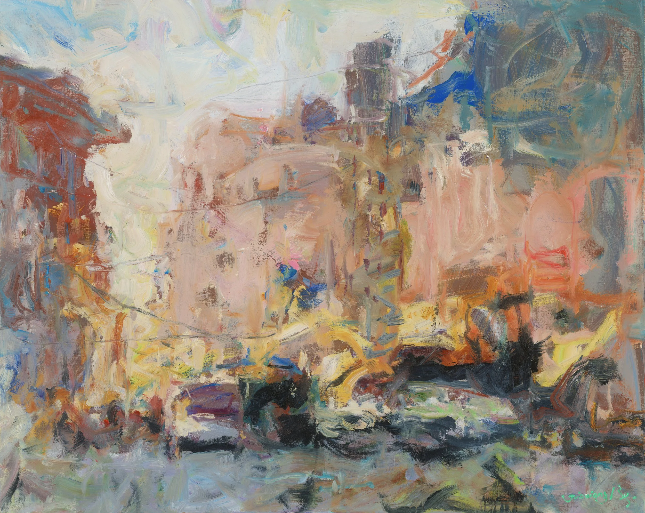贝家骧 云蒸霞蔚 Billowing Sunglow  布面油画 95x74cm 2024_副本.jpg