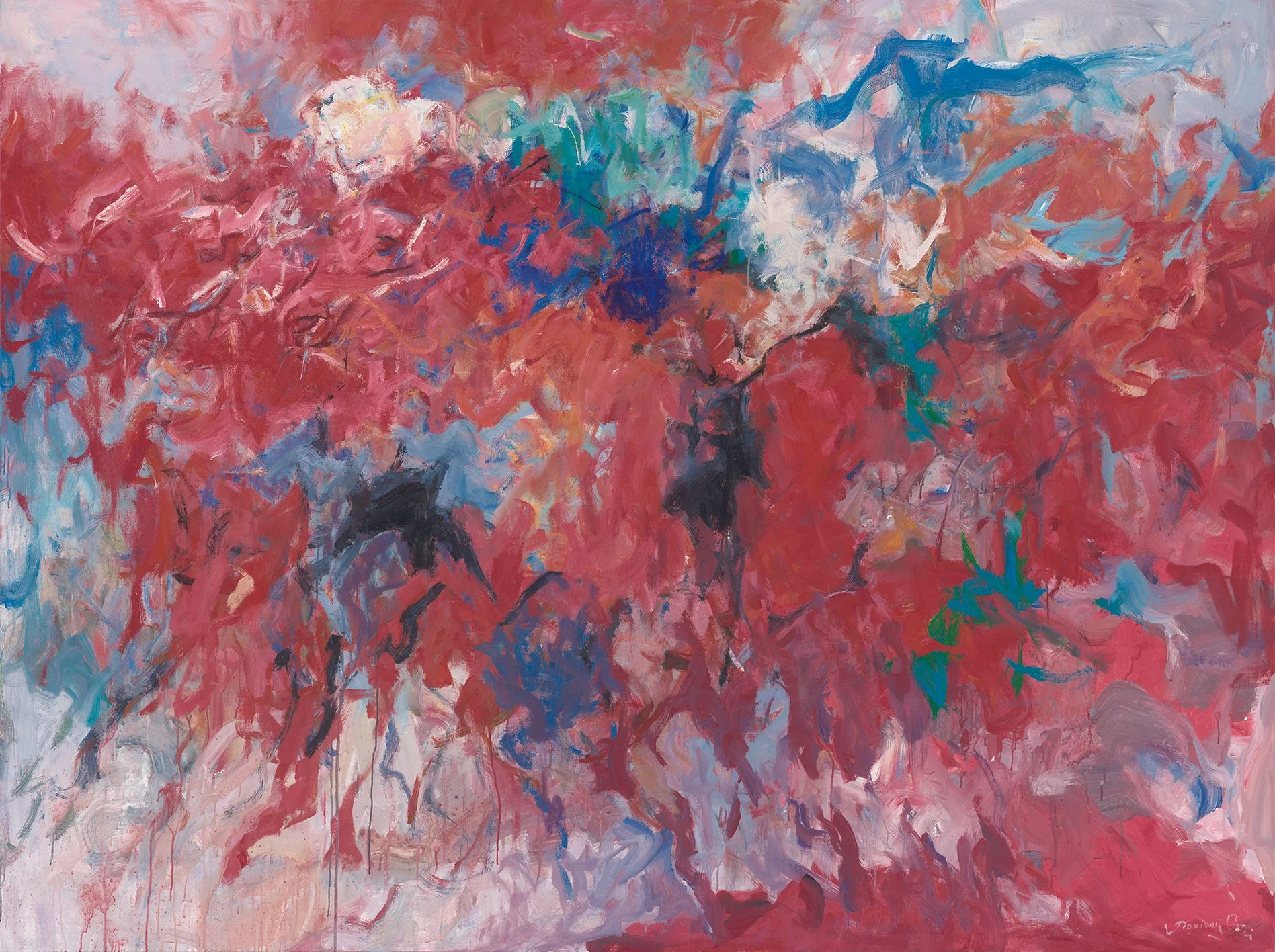 贝家骧 马蹄踏水乱明霞 Splashing Glow 布面油画 240×180cm 2024.jpg