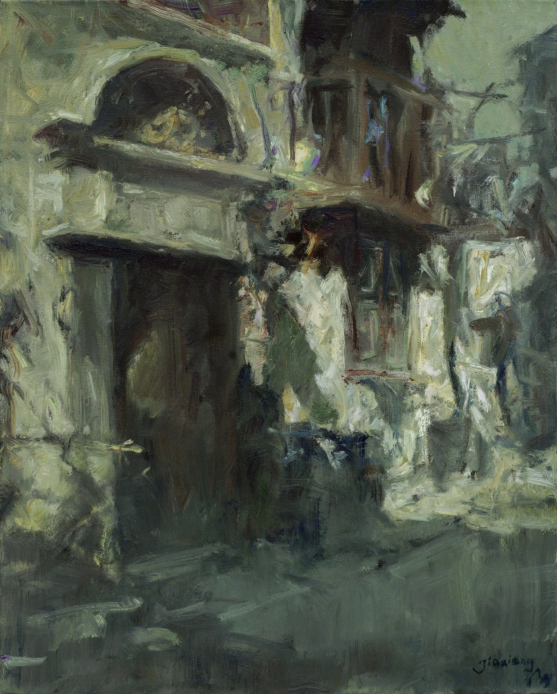 贝家骧 上海弄堂记忆05 Alley Memories 05 布面油画 61×76cm 2015.jpg