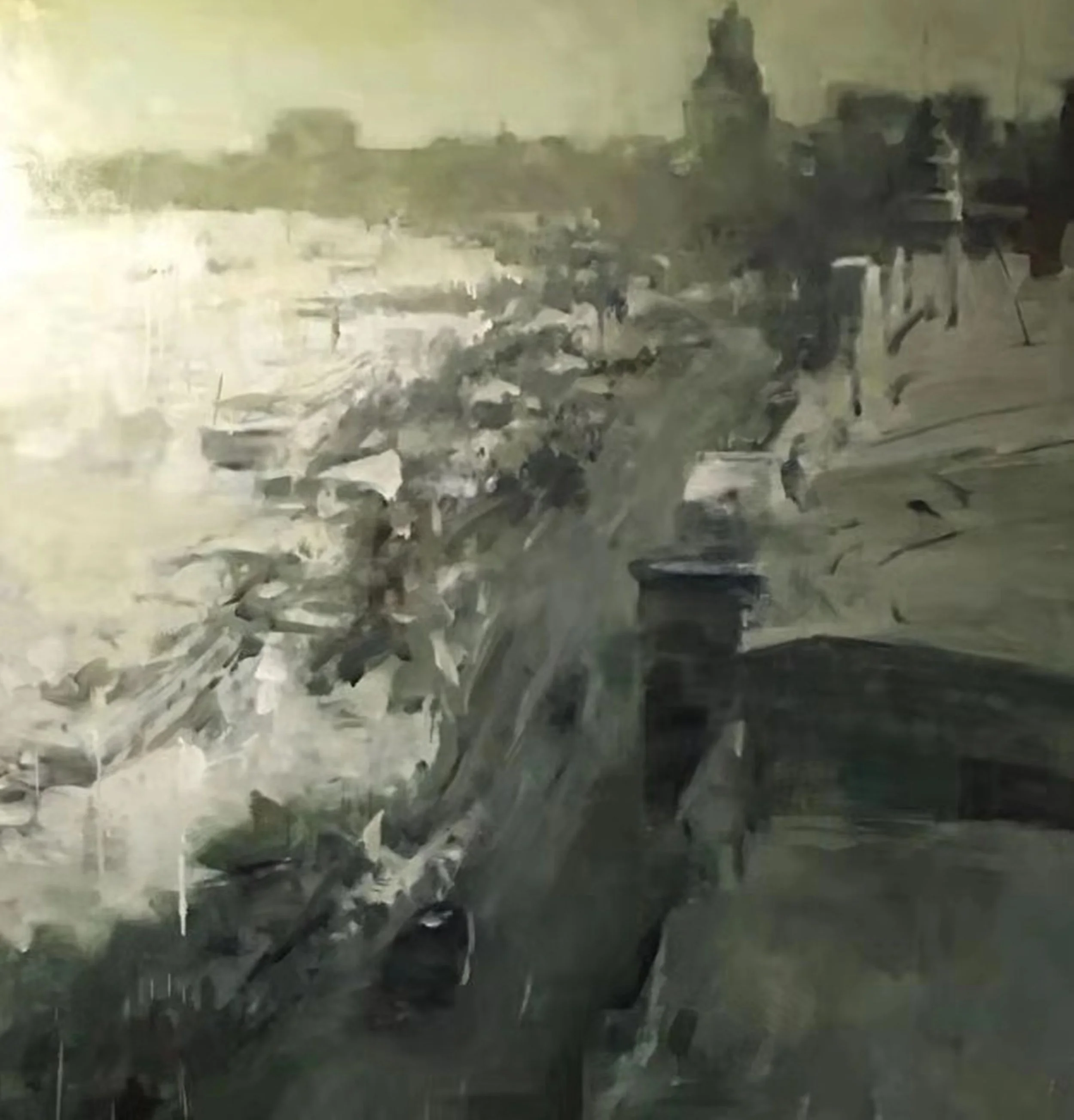 贝家骧 上海滩 Old Time of The Bund 布面油画 165×172cm 2019.jpg