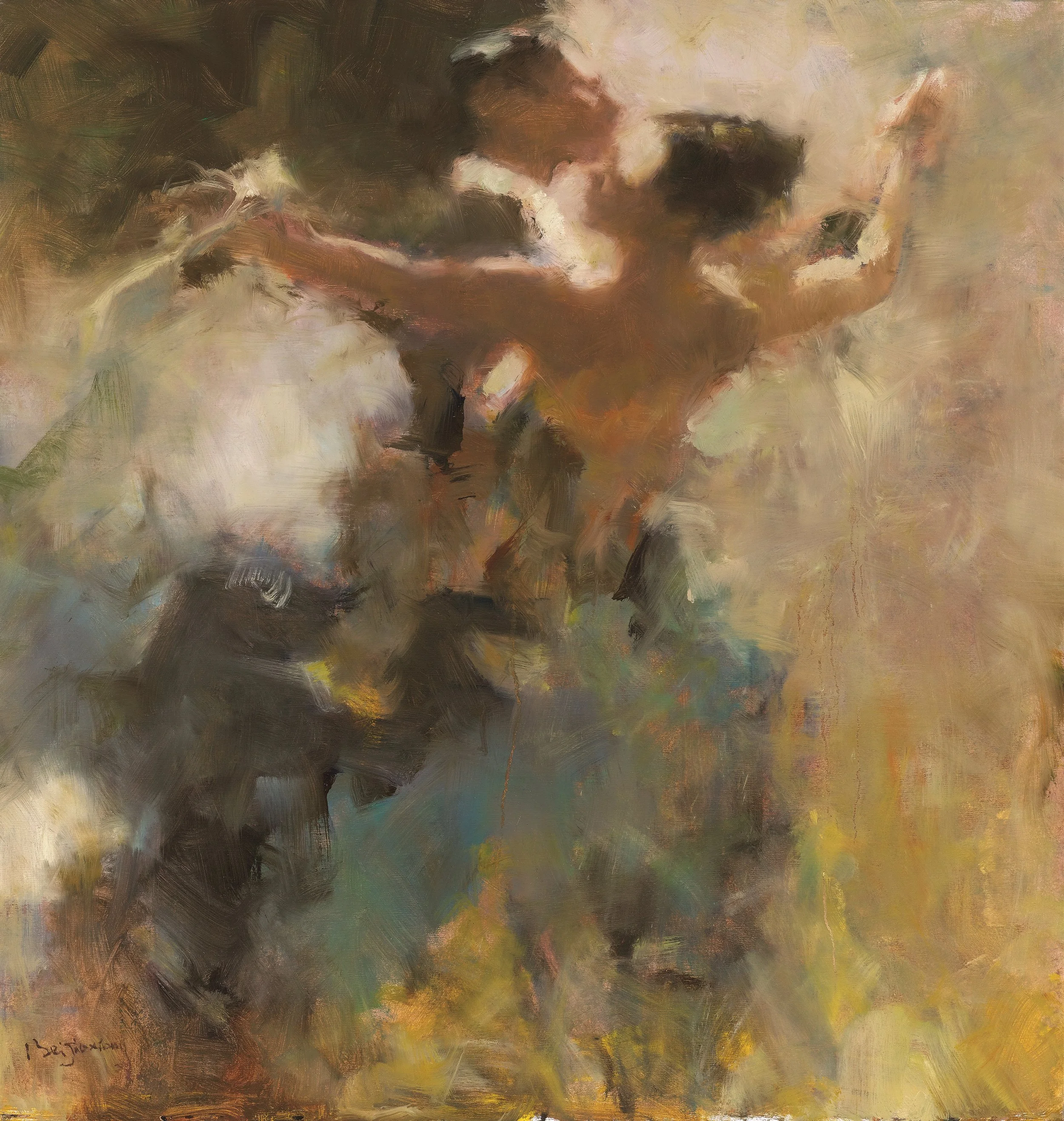 贝家骧 翩跹01 Airy Steps 01 布面油画 95×100cm 2016.jpg