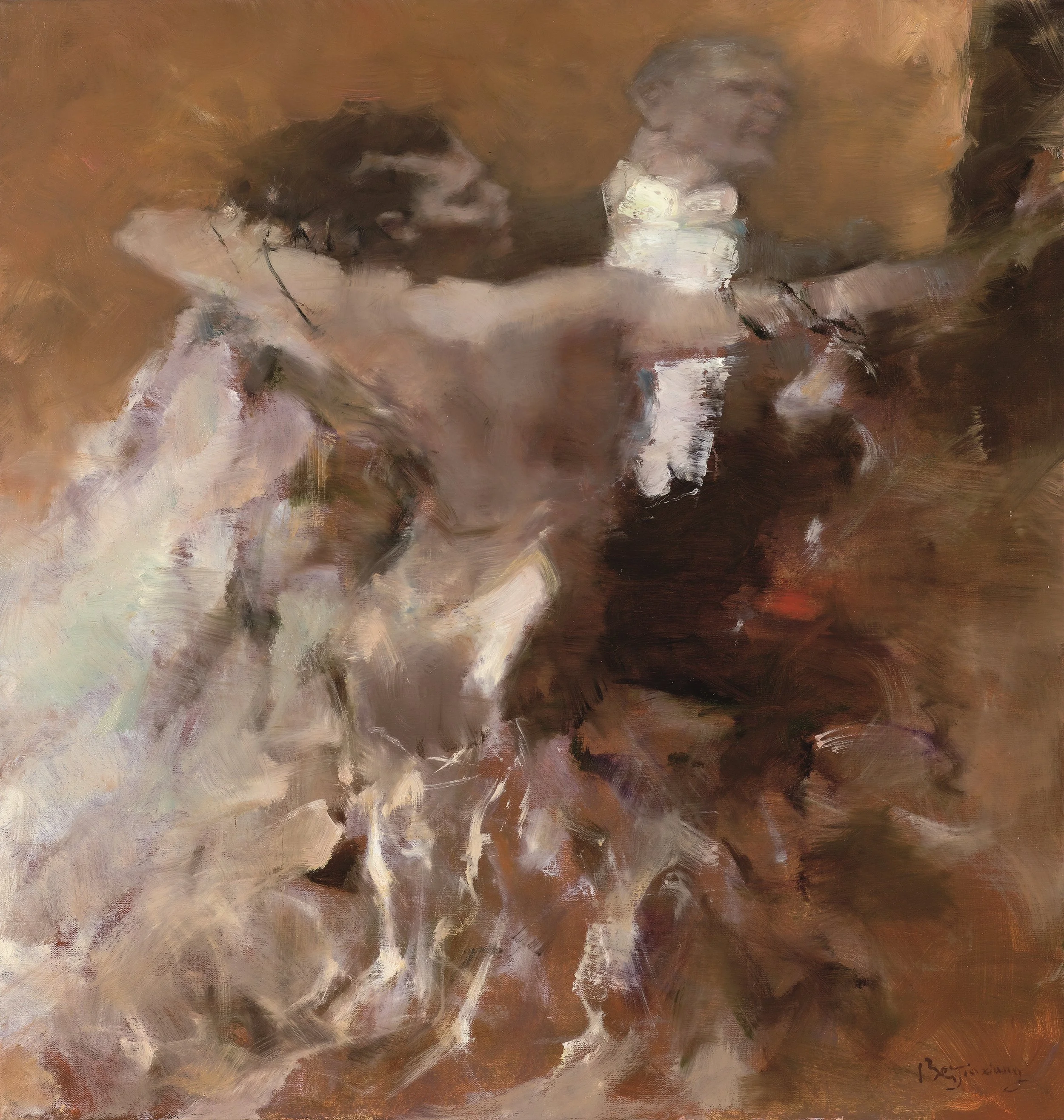 贝家骧 翩跹04 Airy Steps 04 布面油画 95×100cm 2016.jpg