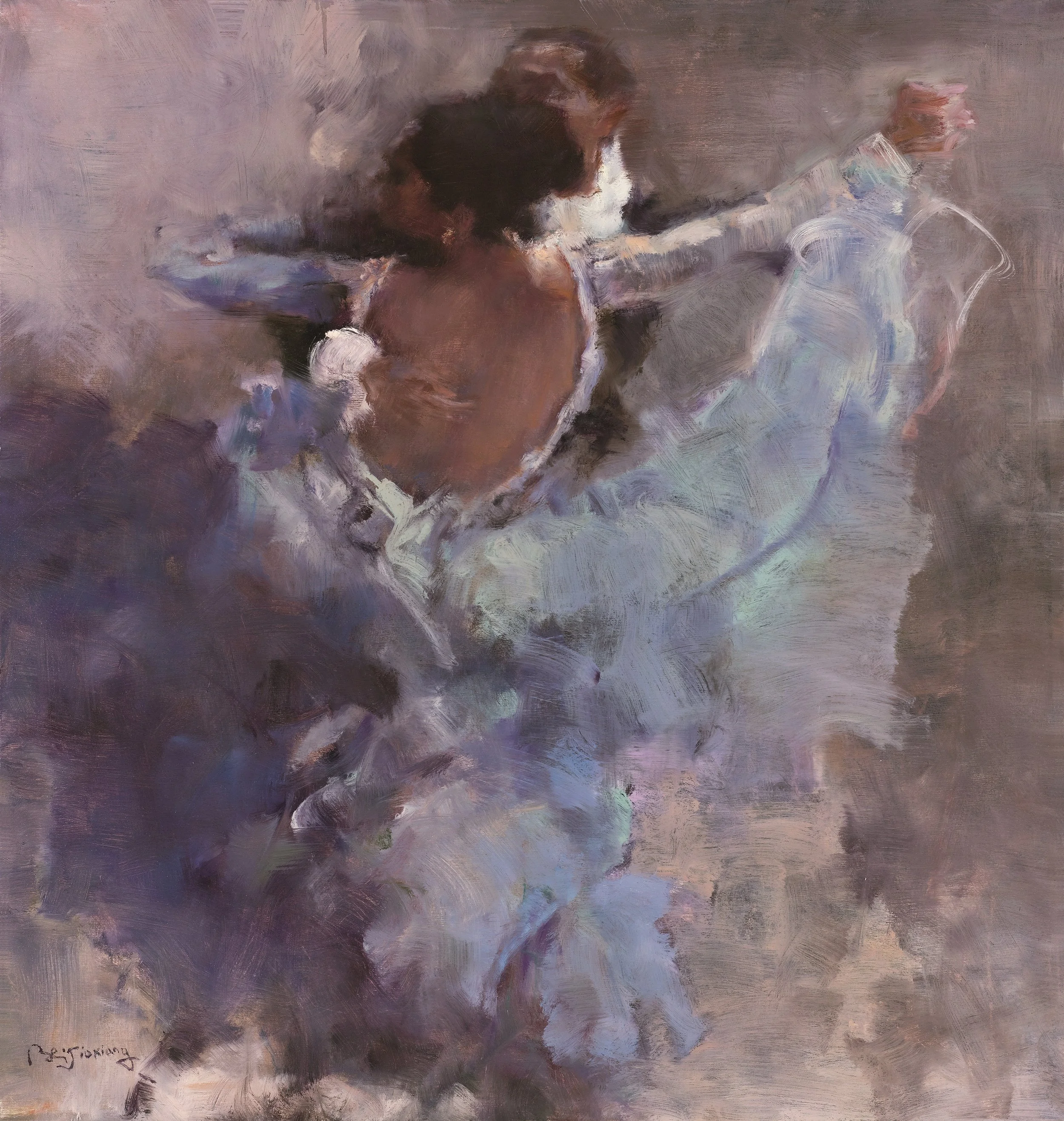 贝家骧 翩跹07 Airy Steps 07 布面油画 95×100cm 2016.jpg