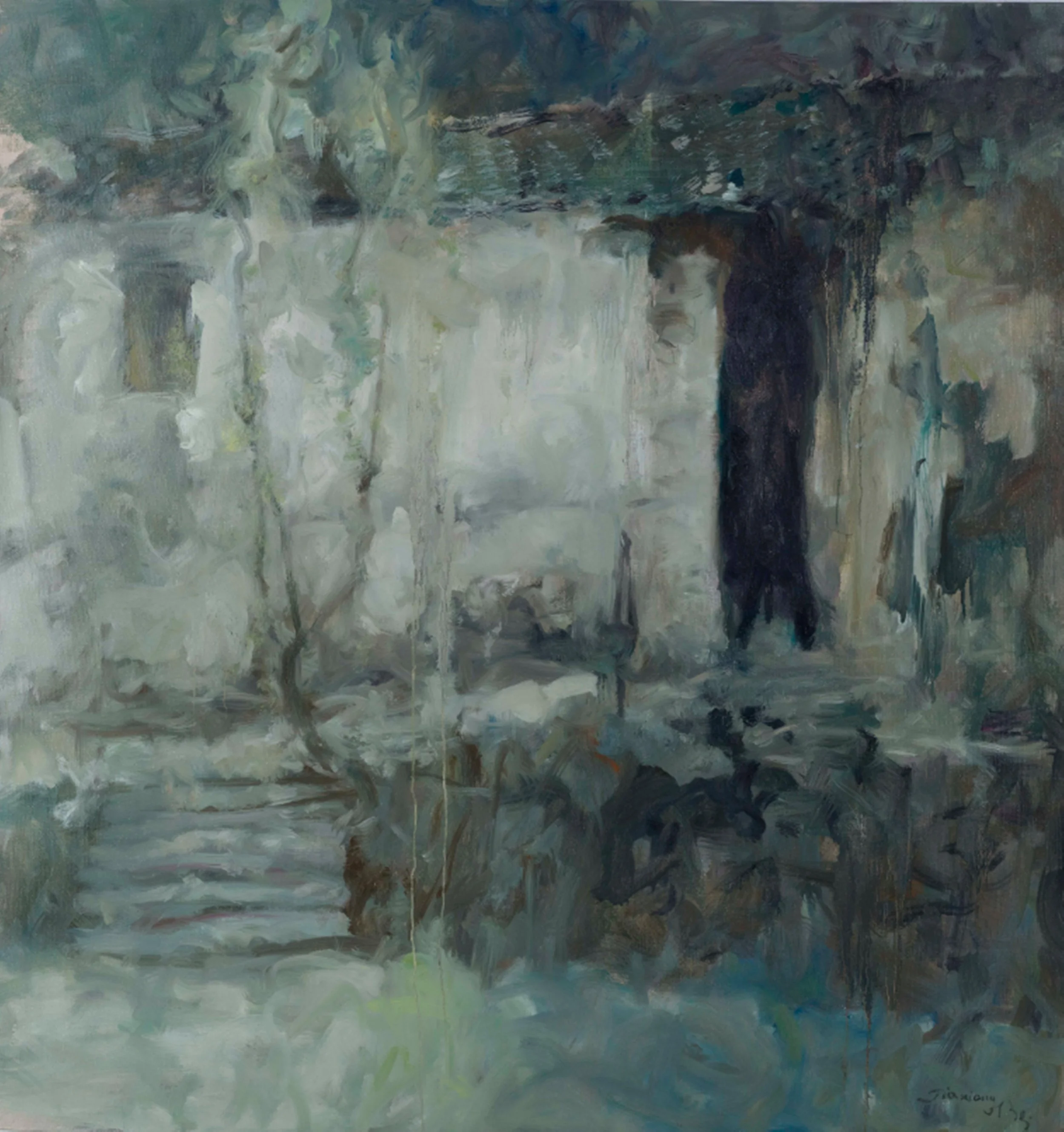 贝家骧 水乡07 Rivertown 07 布面油画 126×134cm 2019.jpg
