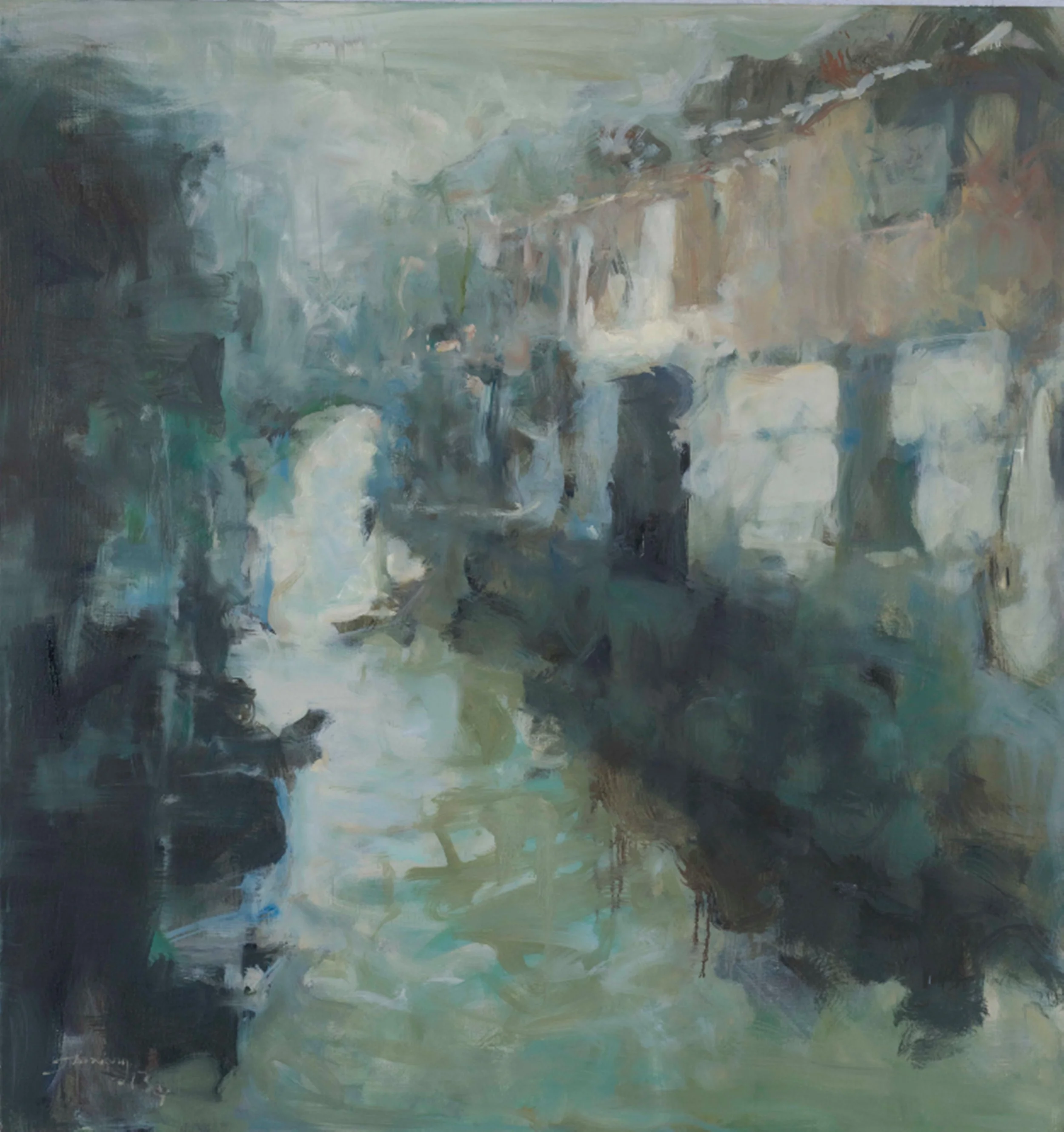 贝家骧 水乡12 Rivertown 12 布面油画 126×134cm 2019.jpg