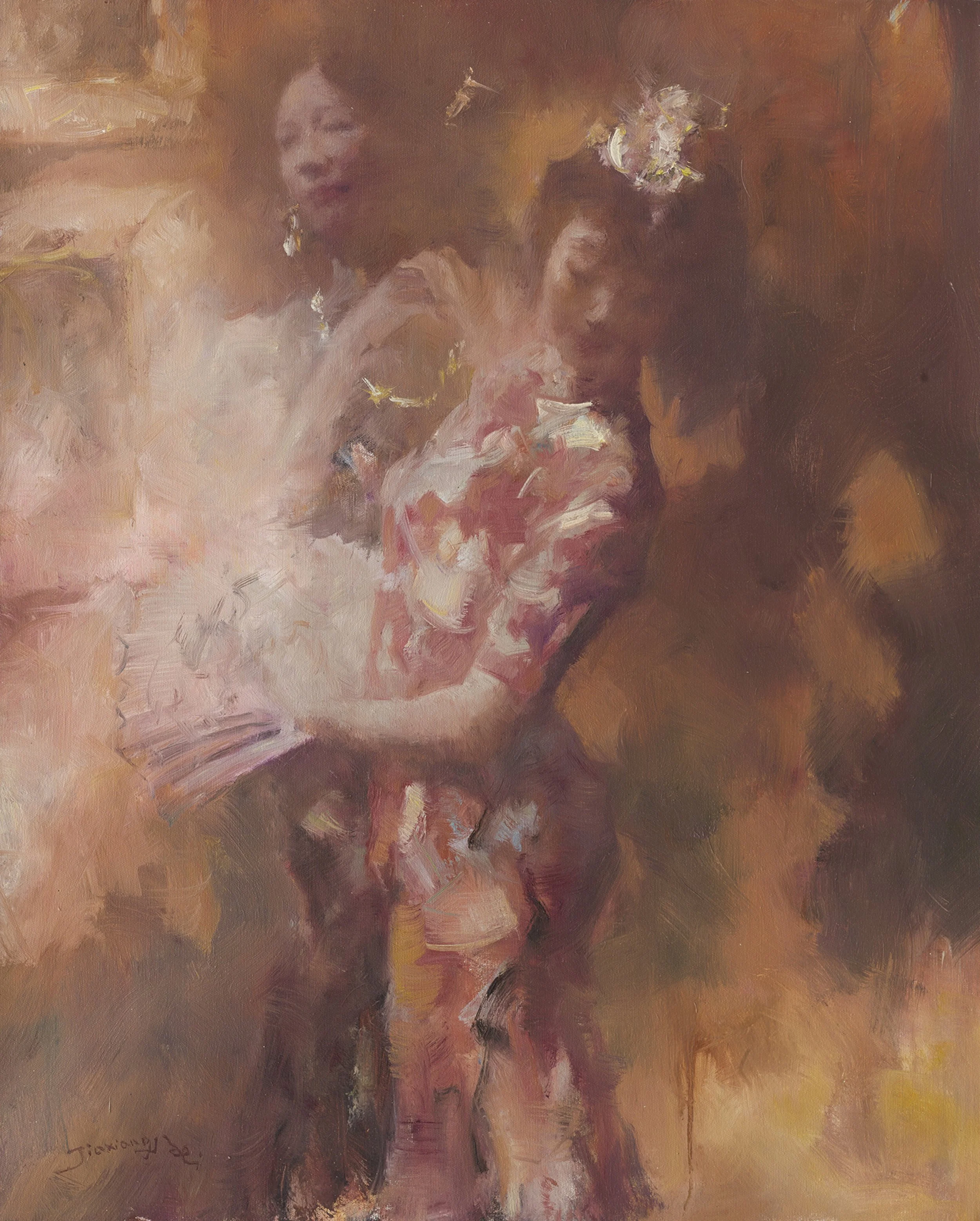 贝家骧 沪语系列二-曼妙 Shanghai Dialect 2-Willowy 布面油画 73×91cm 2017.jpg