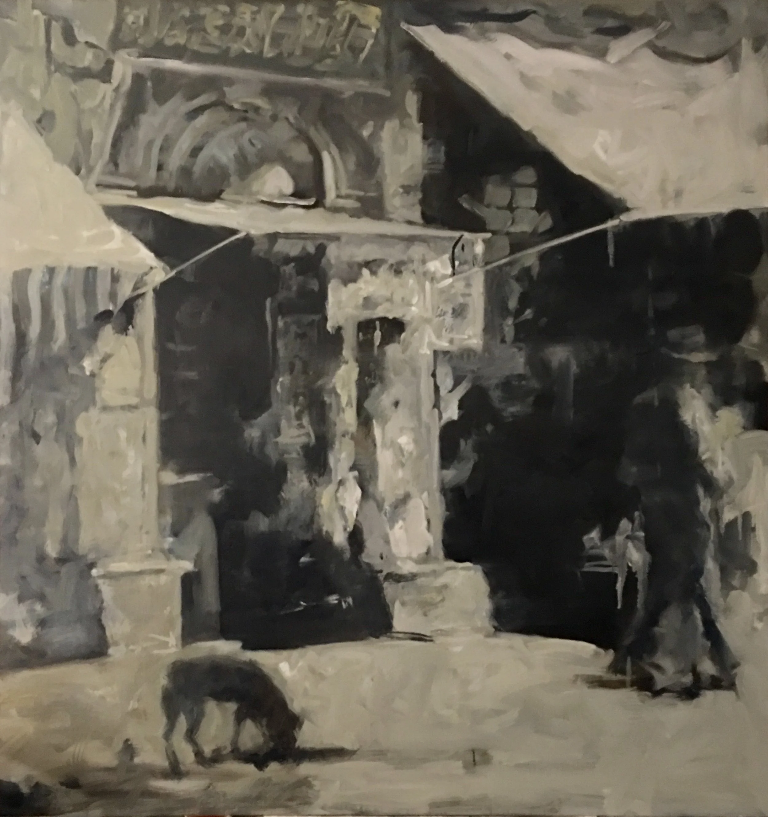 贝家骧 啥么事 ‘s Up 布面油画 126×134cm 2019.jpg
