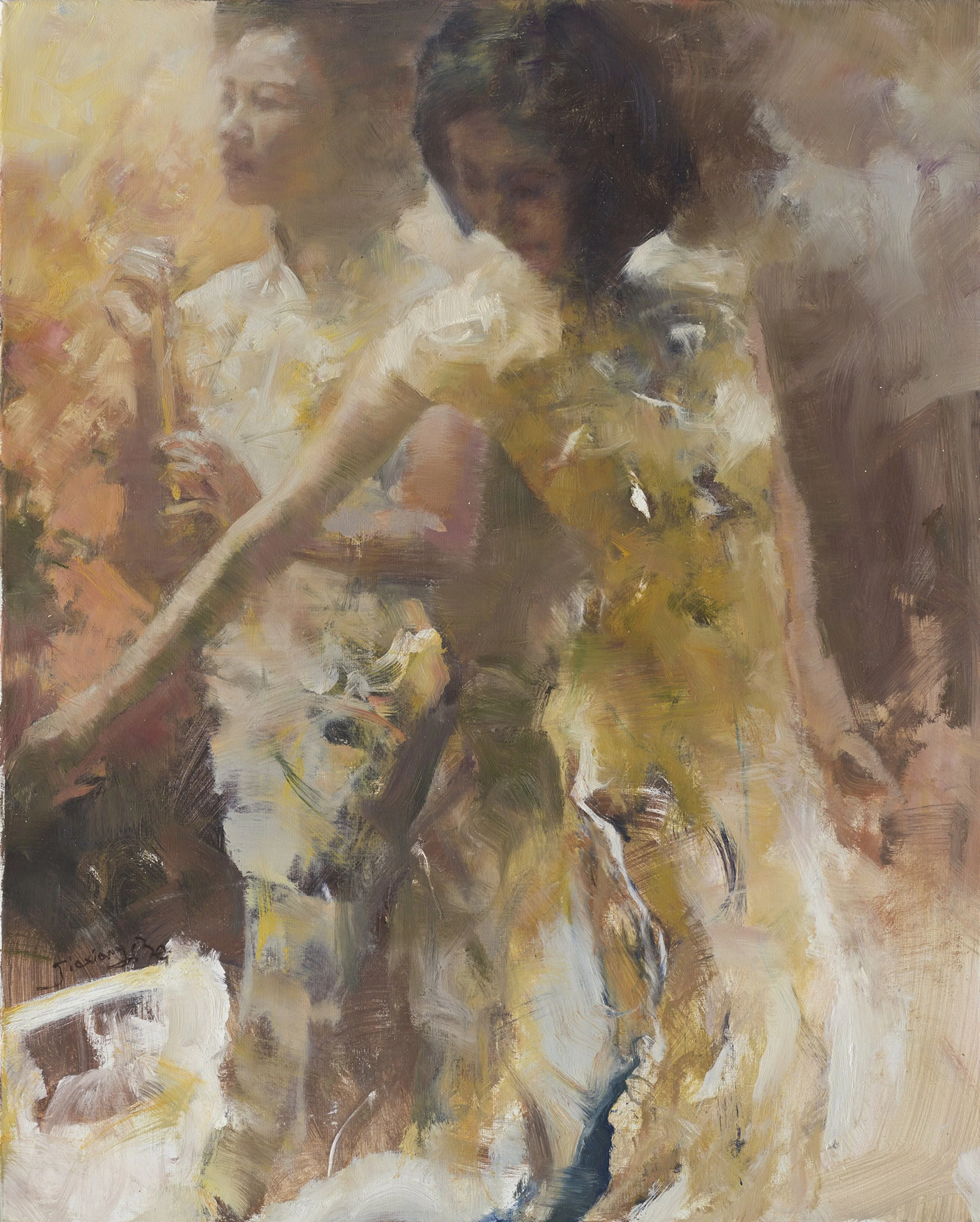 贝家骧 沪语系列二-身姿 Shanghai Dialect 2-Curvy Elegant 布面油画 73×91cm 2017.jpg