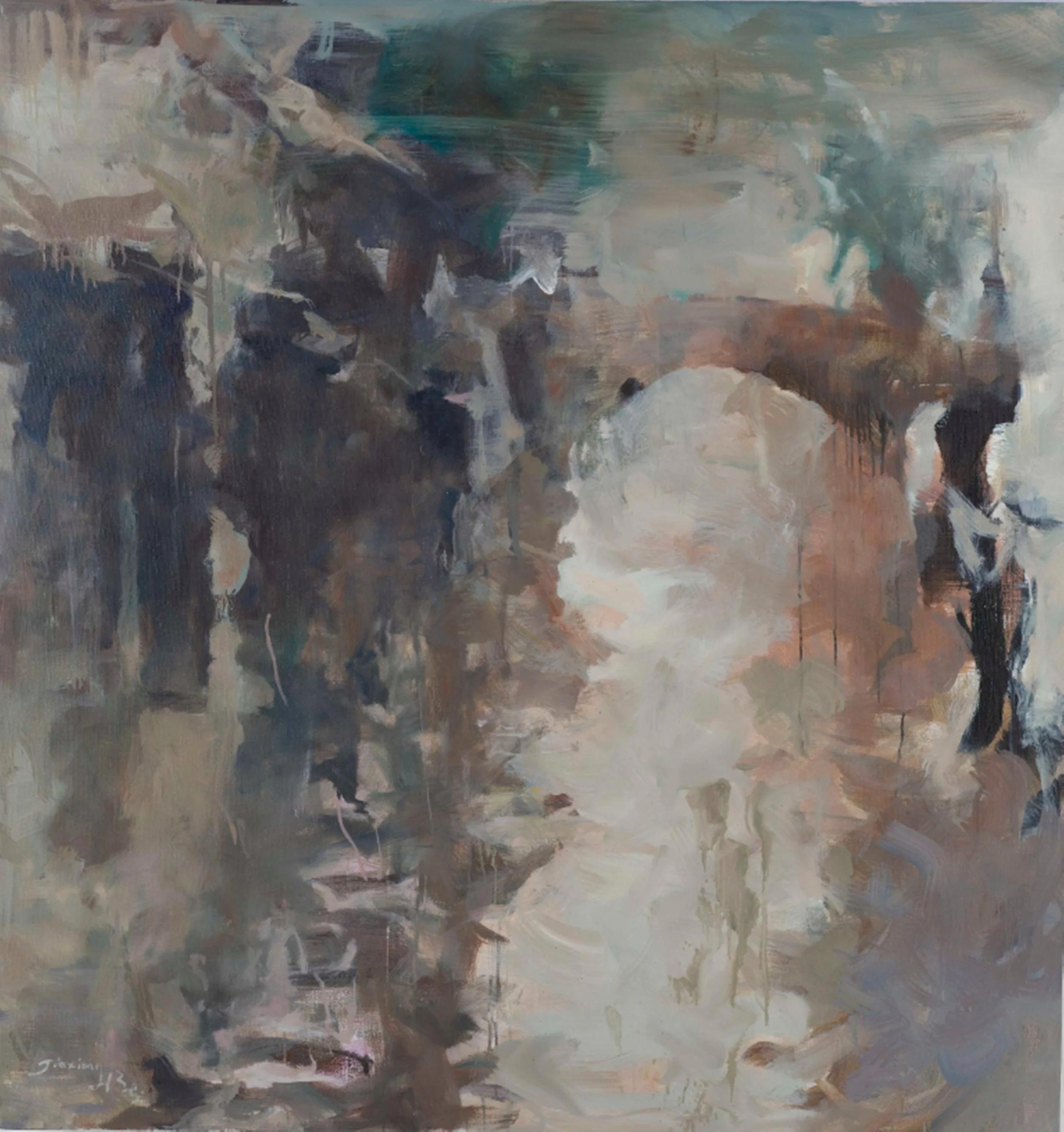 贝家骧 水乡03 Rivertown 03 布面油画 126×134cm 2019.jpg