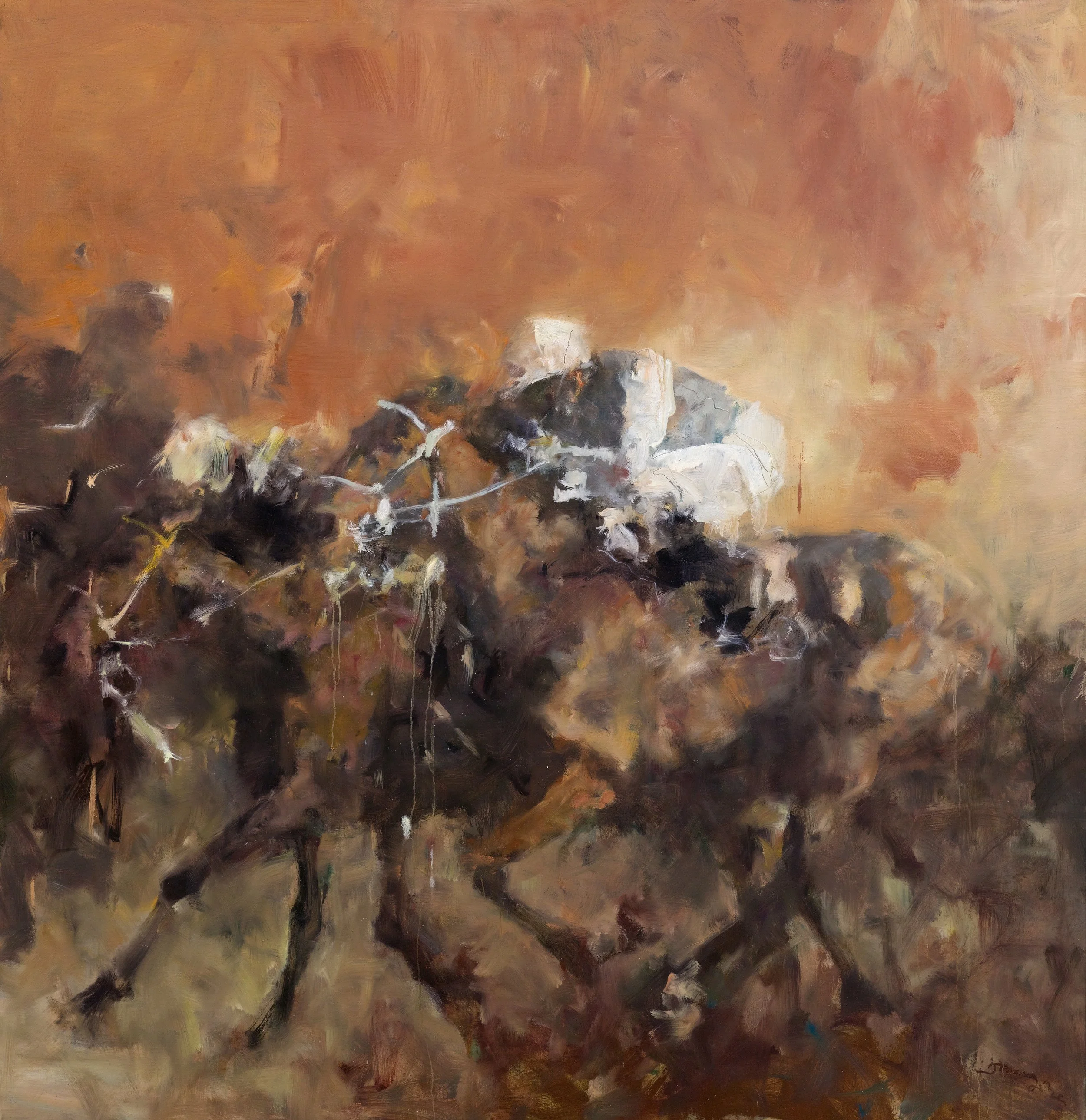 贝家骧 焰火 Afterglow 布面油画 153×158cm 2017.jpg