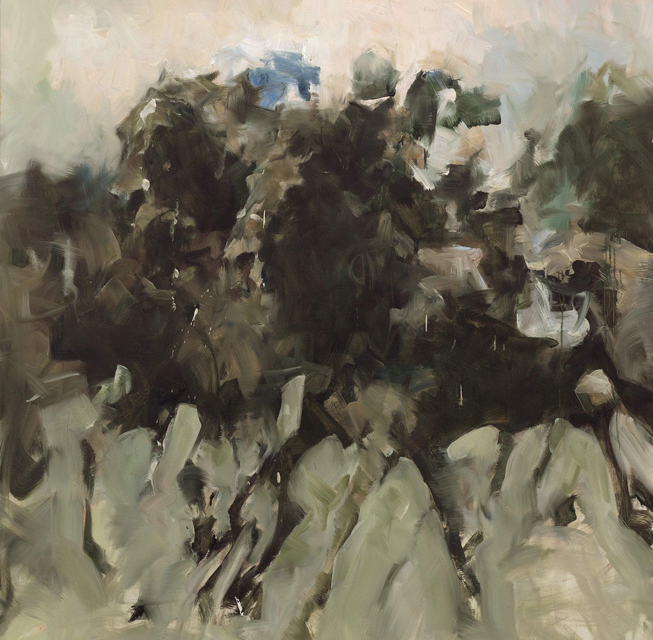 贝家骧 黑马 Dark Steed 布面油画 153×150cm 2014.jpg