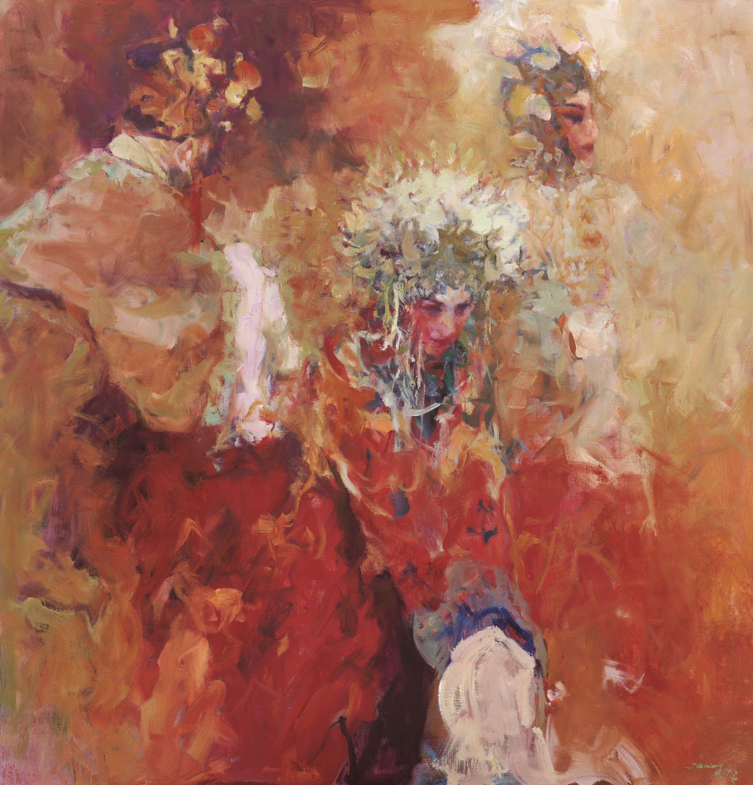 贝家骧 嫣红 Blushing Rosy 布面油画 165×172cm 2018.jpg