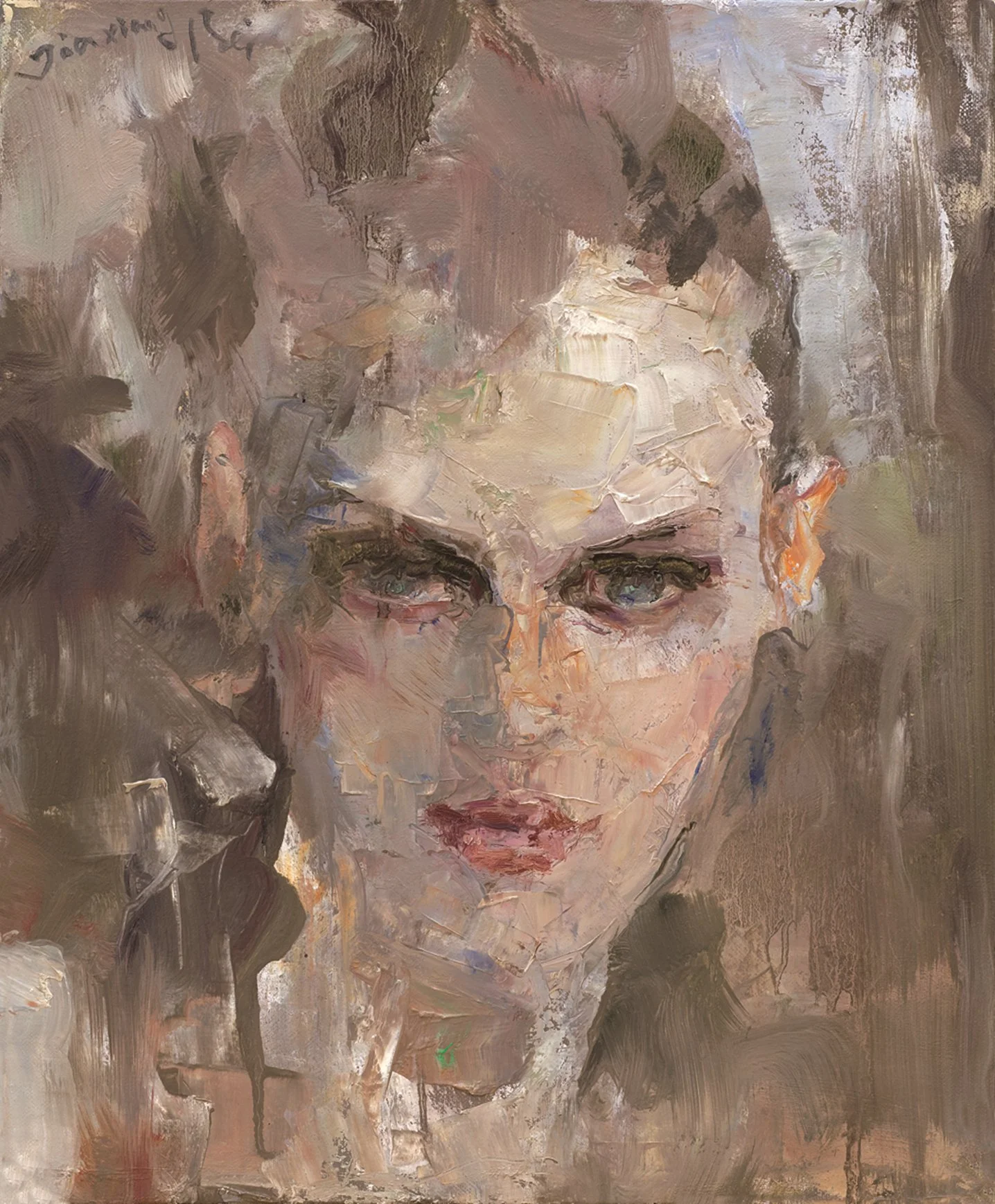 贝家骧 风情系列04 The Allured Woman 04 布面油画 38×46cm 2014.jpg