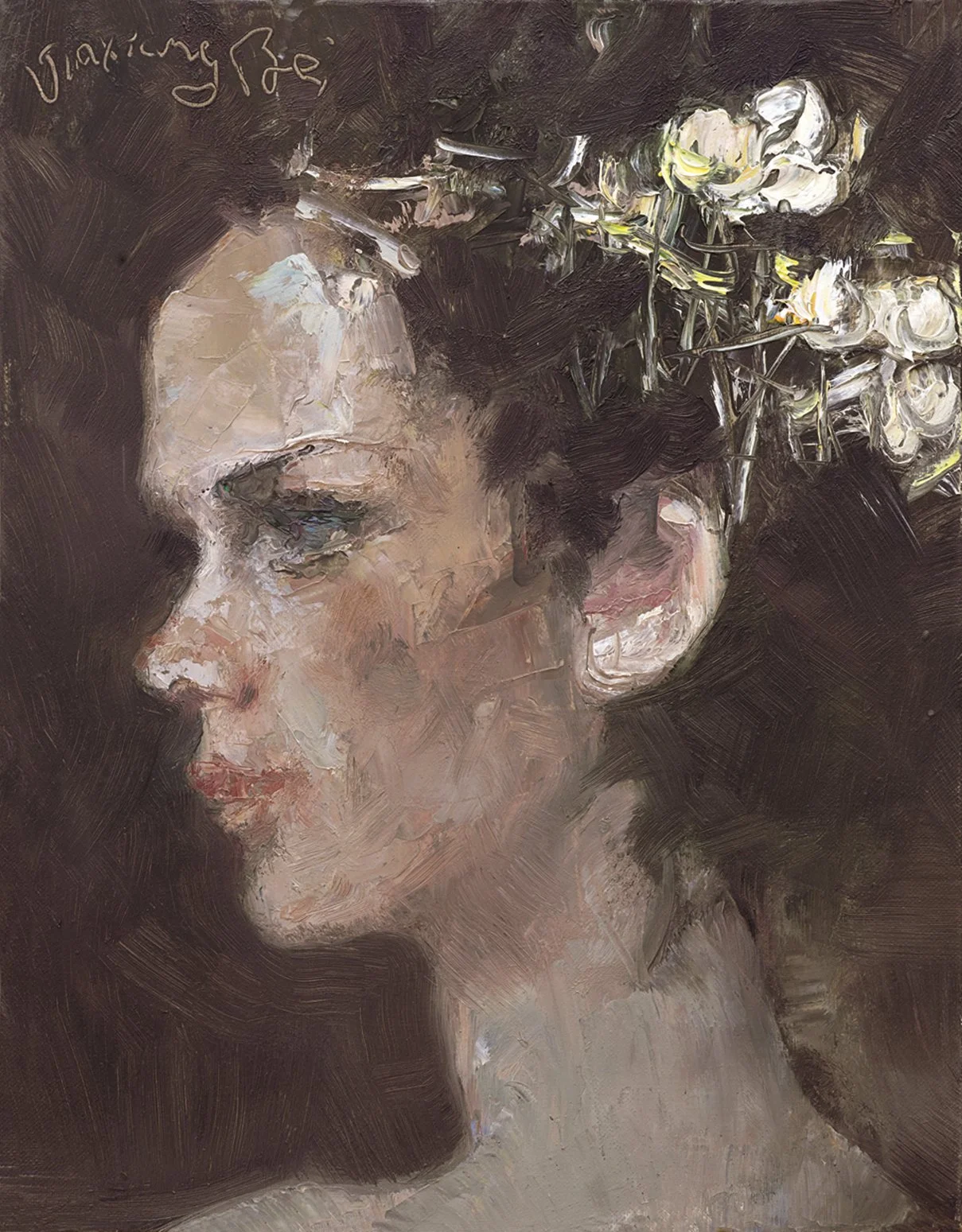 贝家骧 风情系列05 The Allured Woman 05 布面油画 32×41cm 2014.jpg