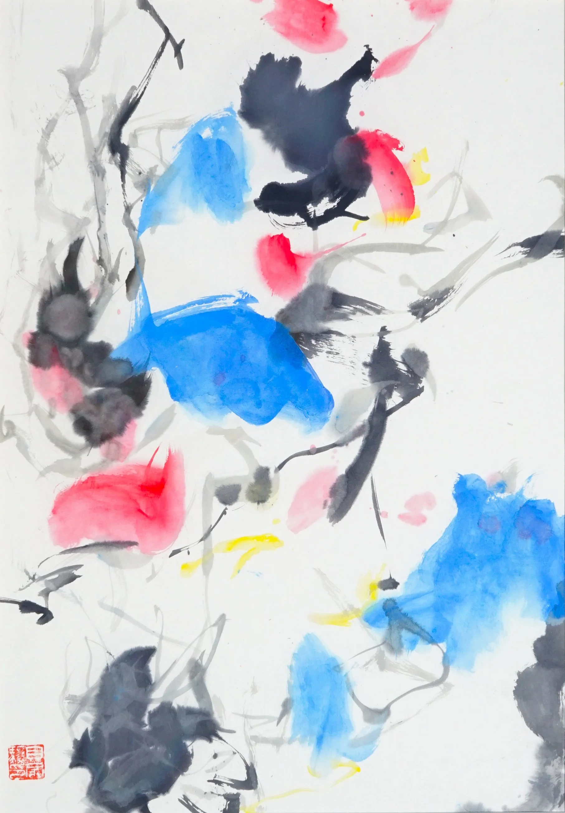 贝家骧 墨韵玄象系列04 Oriental Abstract 04 纸本水墨 48×69cm 2025.jpg