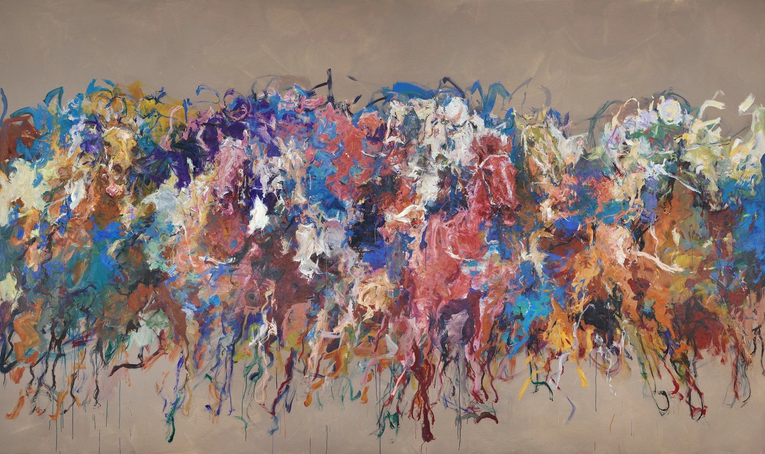 贝家骧 一路繁花 Path of Blooms 布面丙烯、油彩 506×300cm 2026.jpg