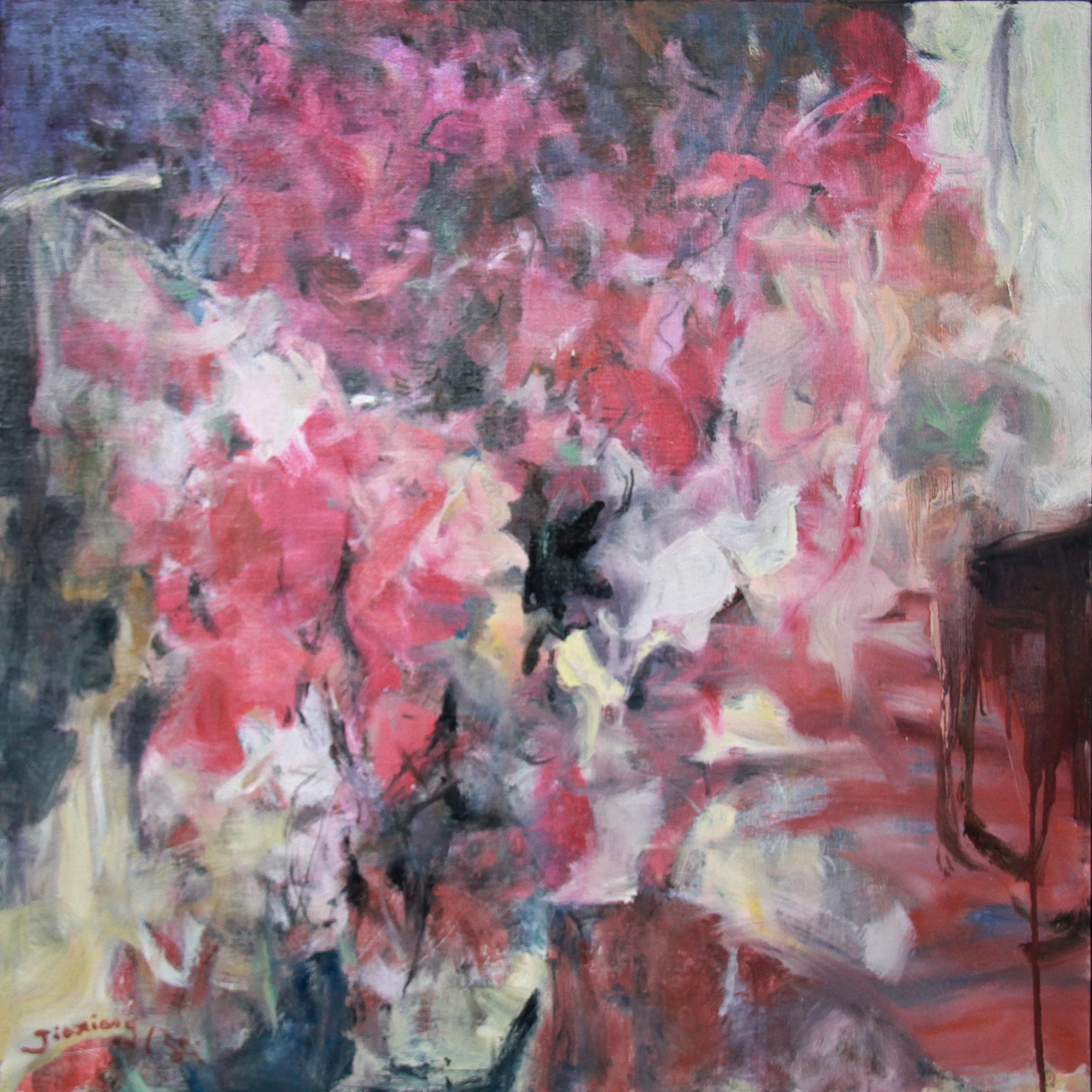 贝家骧 花律系列B Floral Melody B 布面油画 75×75cm 2018.jpg