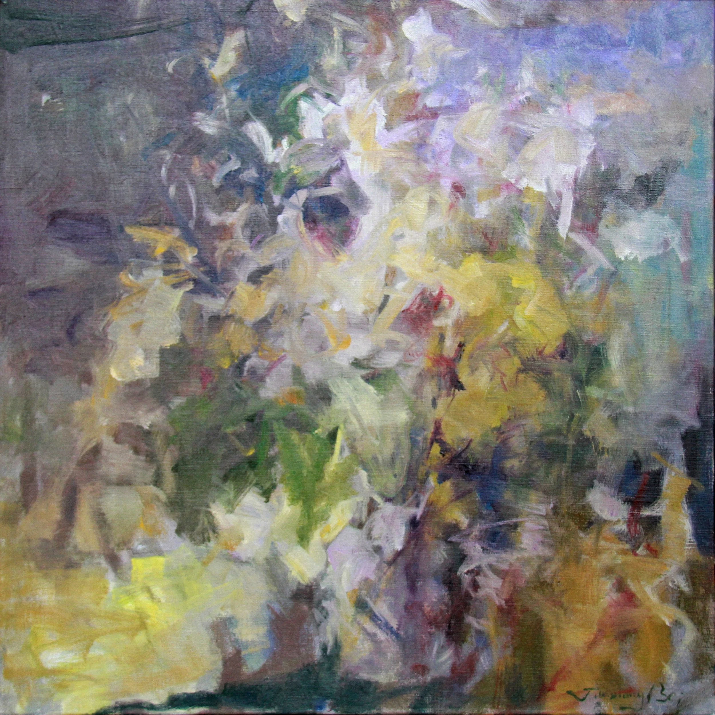贝家骧 花律系列G Floral Melody G 布面油画 75×75cm 2018.jpg