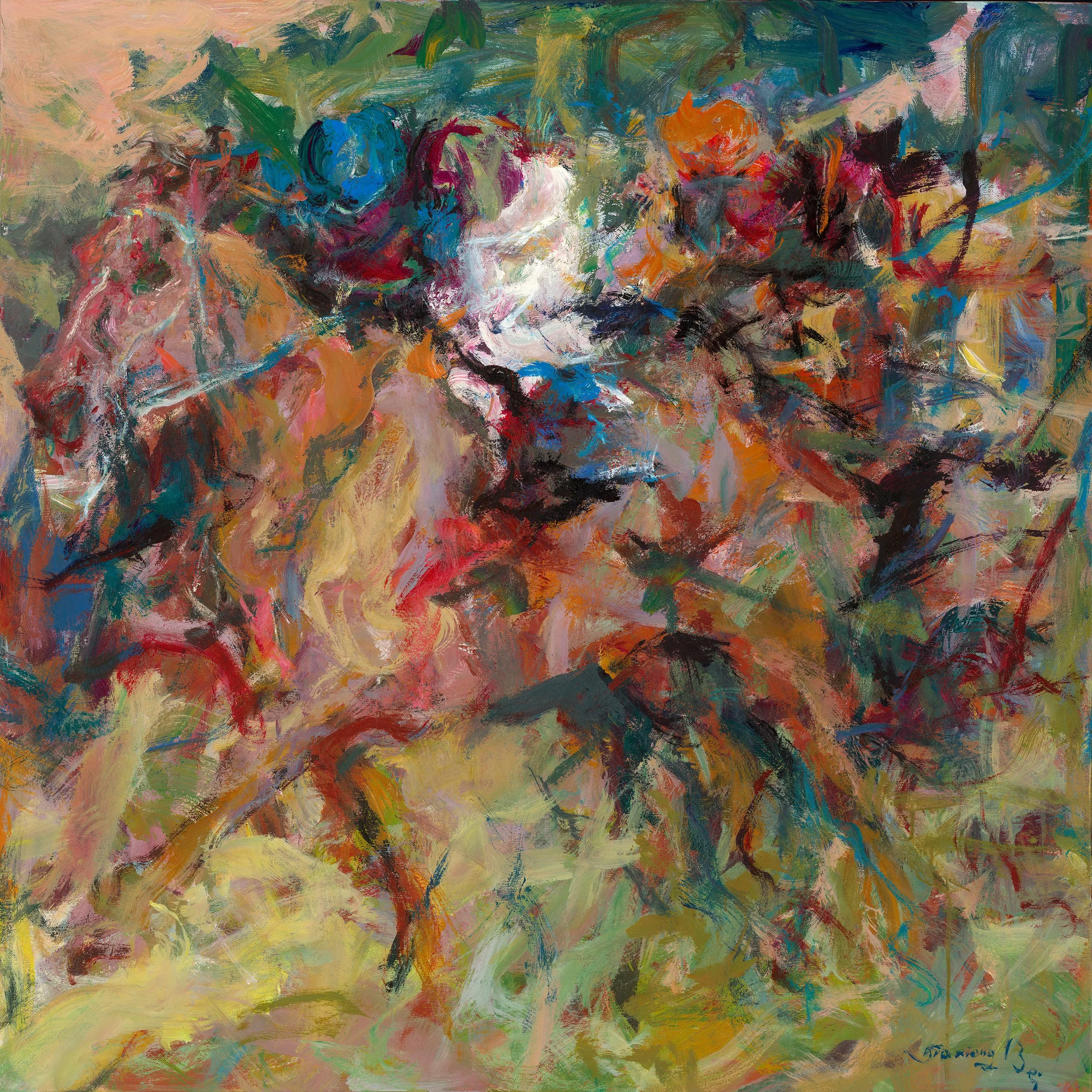贝家骧 娇马 Graceful Mare 布面油画 100×100cm 2025.jpg
