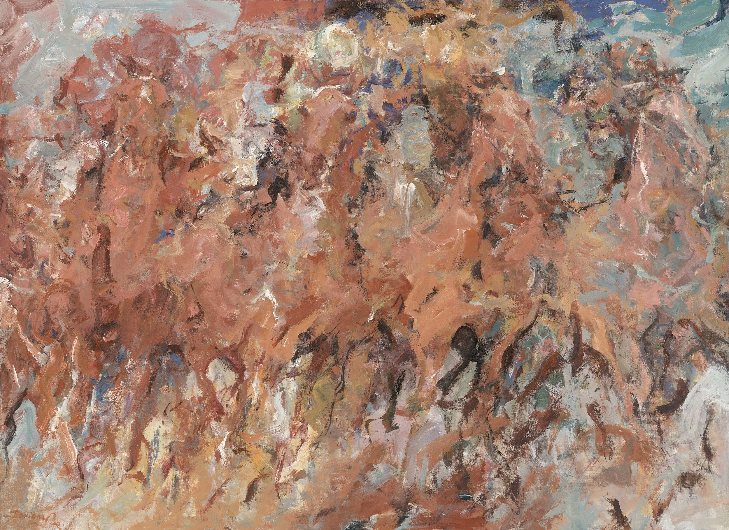 贝家骧 乱明霞 Turbulent Dawn 布面油画 165×120cm 2025.jpg