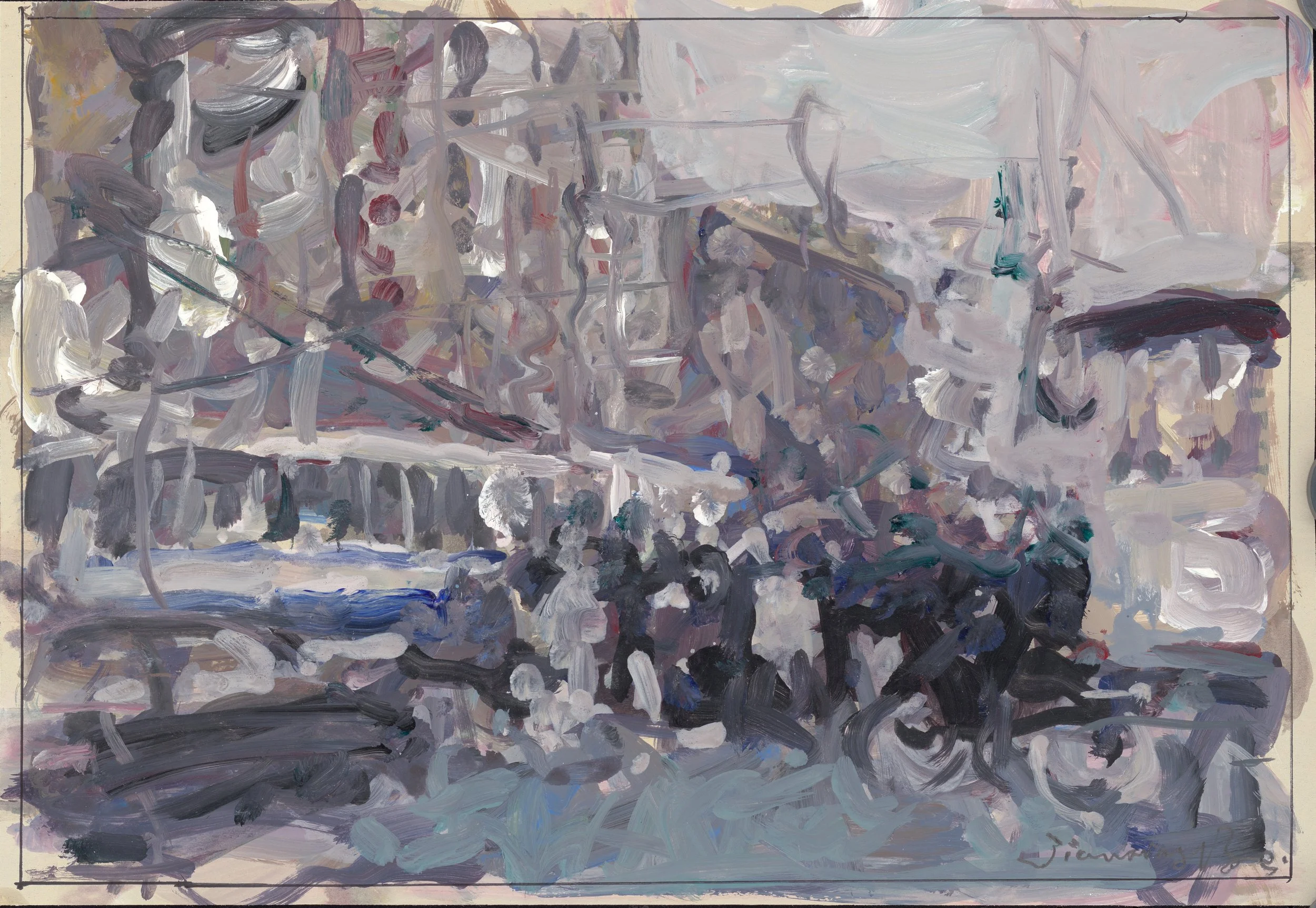 贝家骧 上海小景系列07 Shanghai Vignette 07 纸本丙烯 33×22cm 2022.jpg