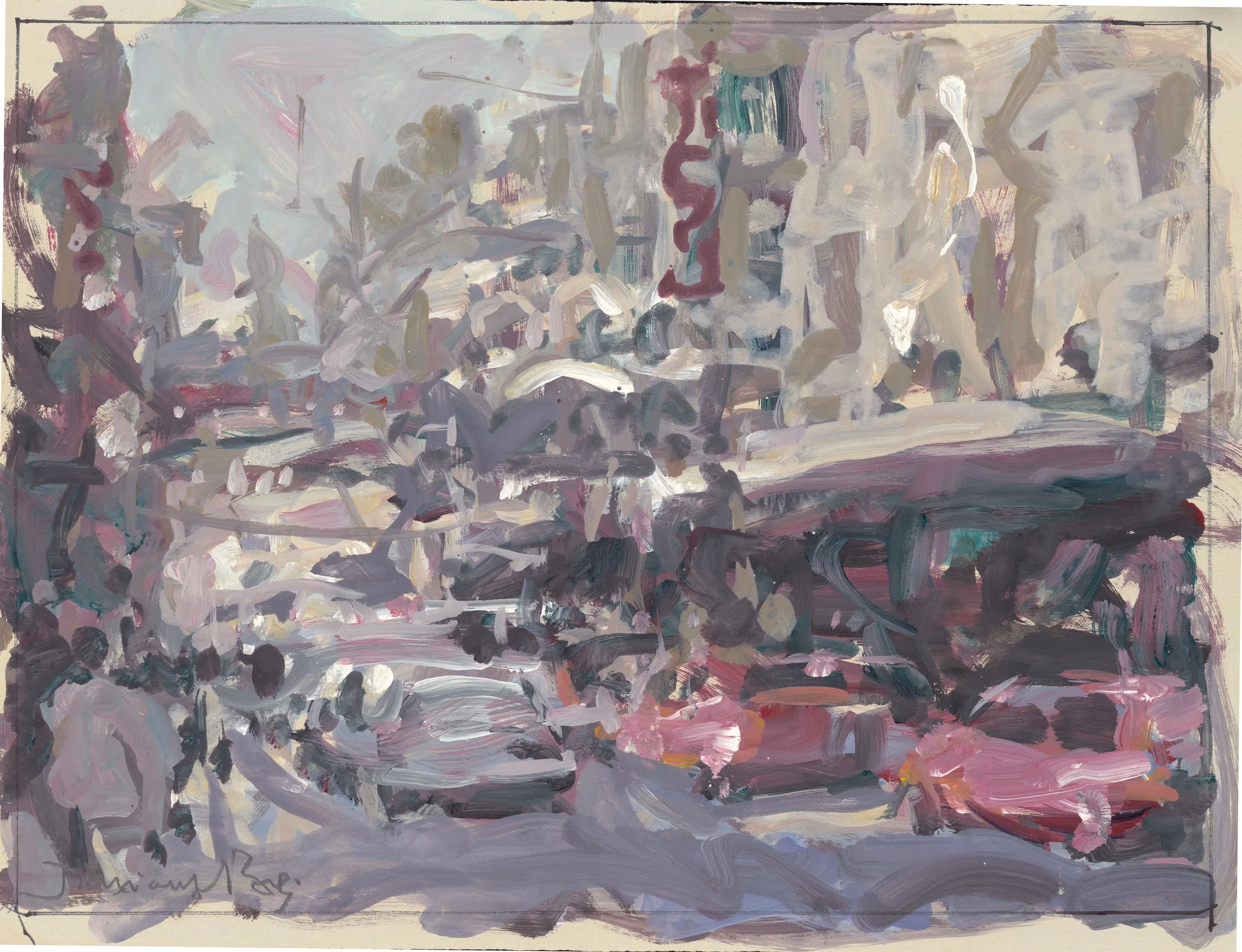 贝家骧 上海小景系列12 Shanghai Vignette 12 纸本丙烯 33×24cm 2022.jpg