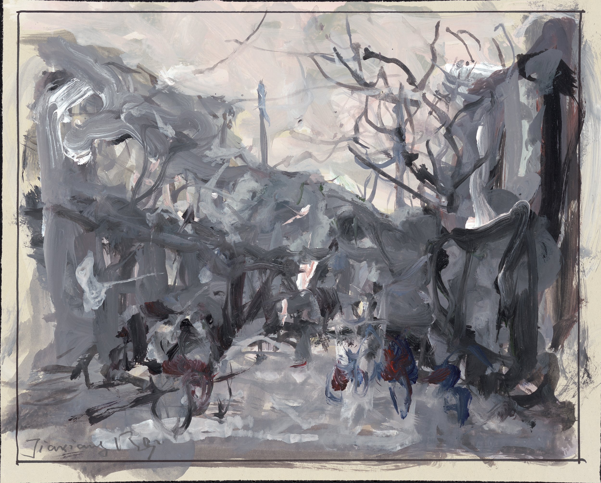 贝家骧 上海小景系列14 Shanghai Vignette 14 纸本丙烯 28×22cm 2022.jpg
