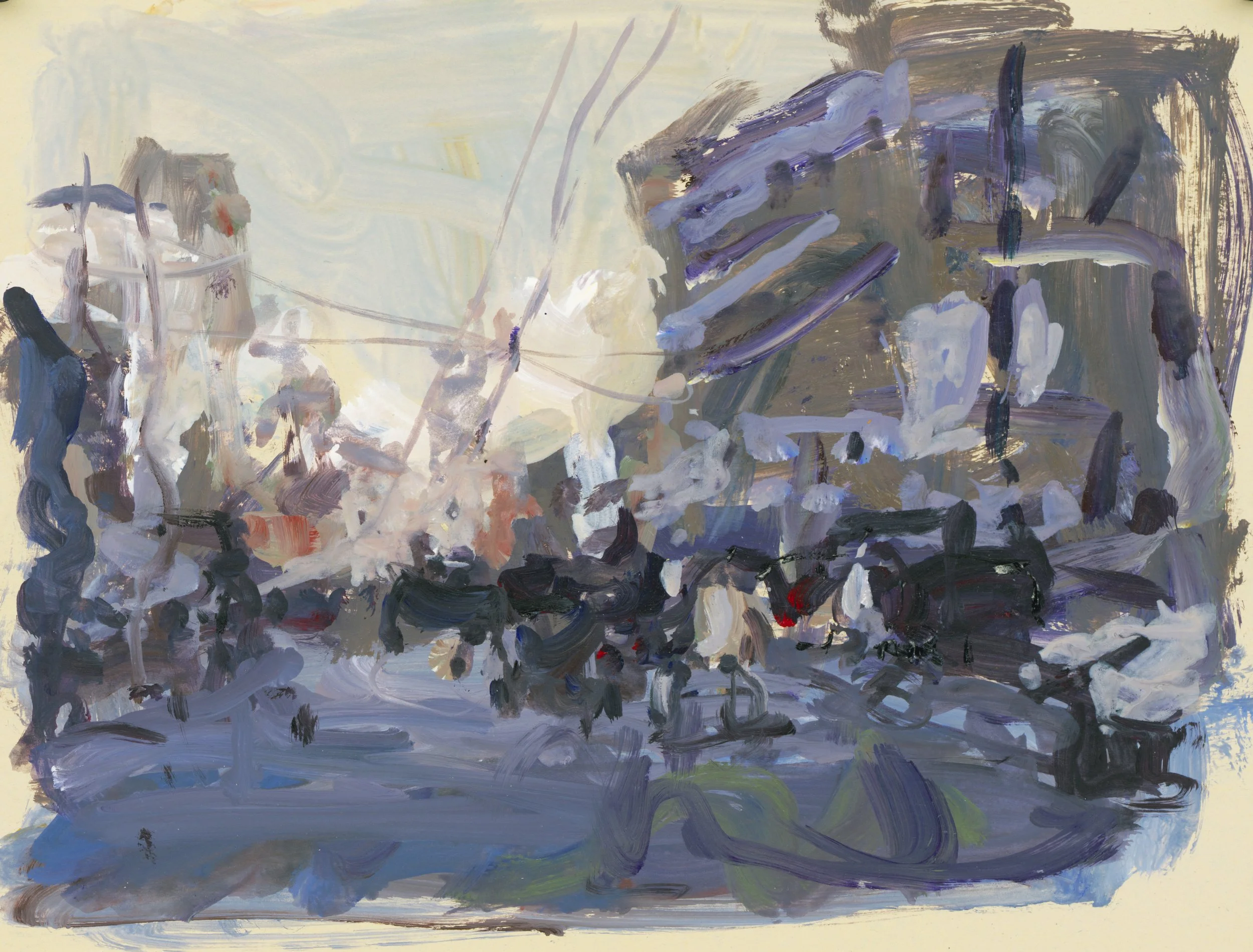 贝家骧 上海小景系列23 Shanghai Vignette 23 纸本丙烯 32×24.5cm.jpg
