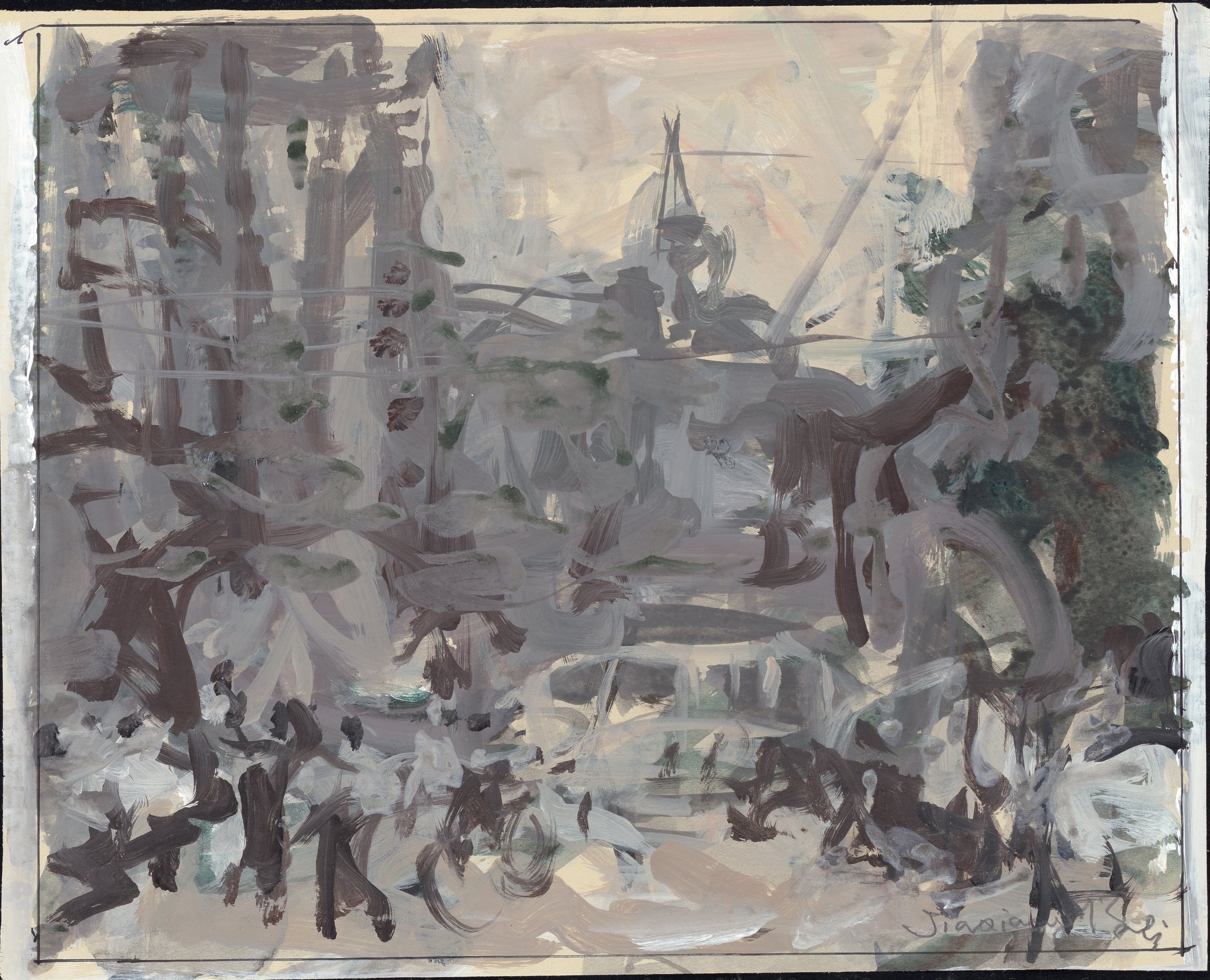 Acrylic sketches of Shanghai Impressions 