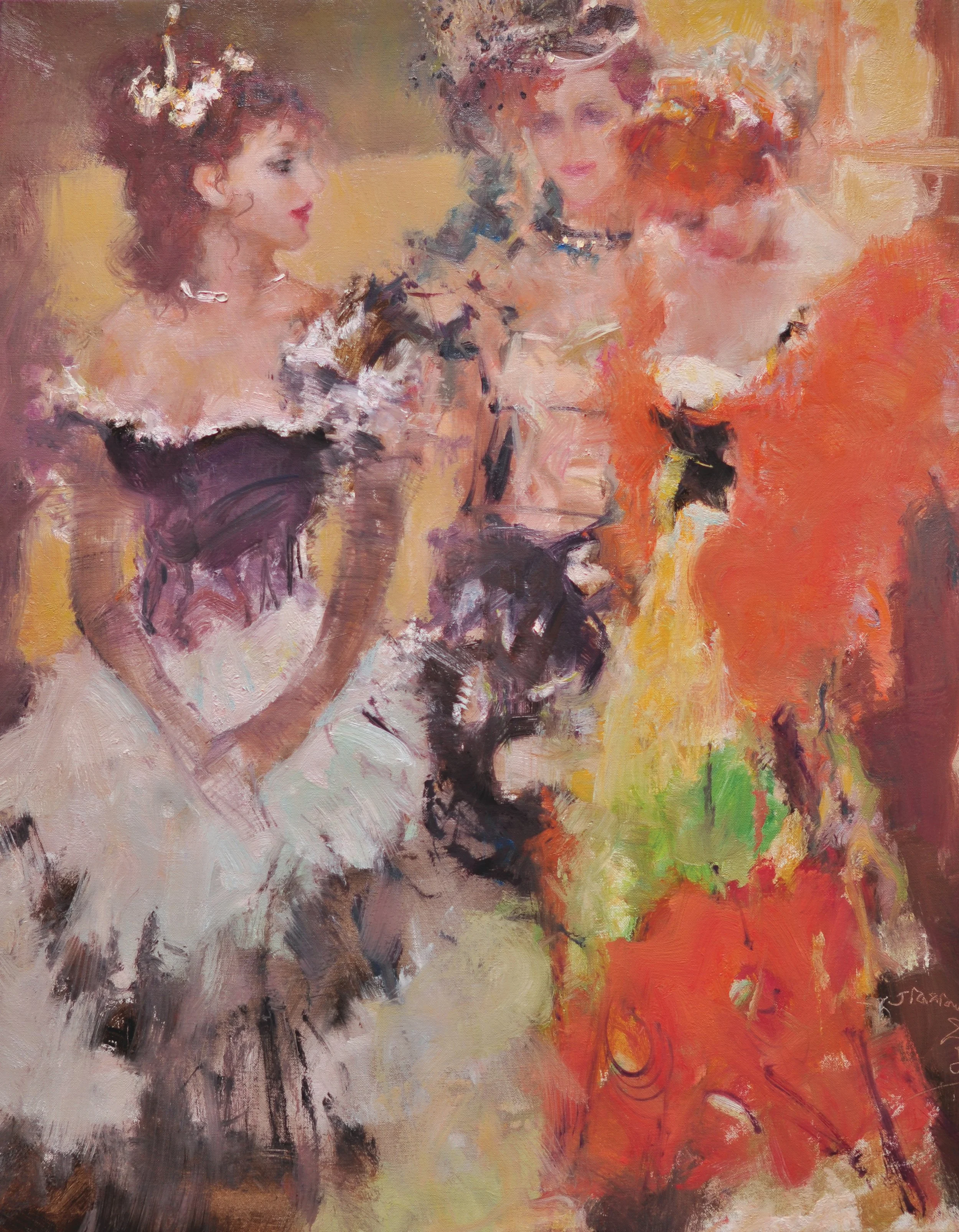 贝家骧 中国扇子-社交新星 Chinese Fan-Social Star 布面油画 74×95cm 2014.JPG