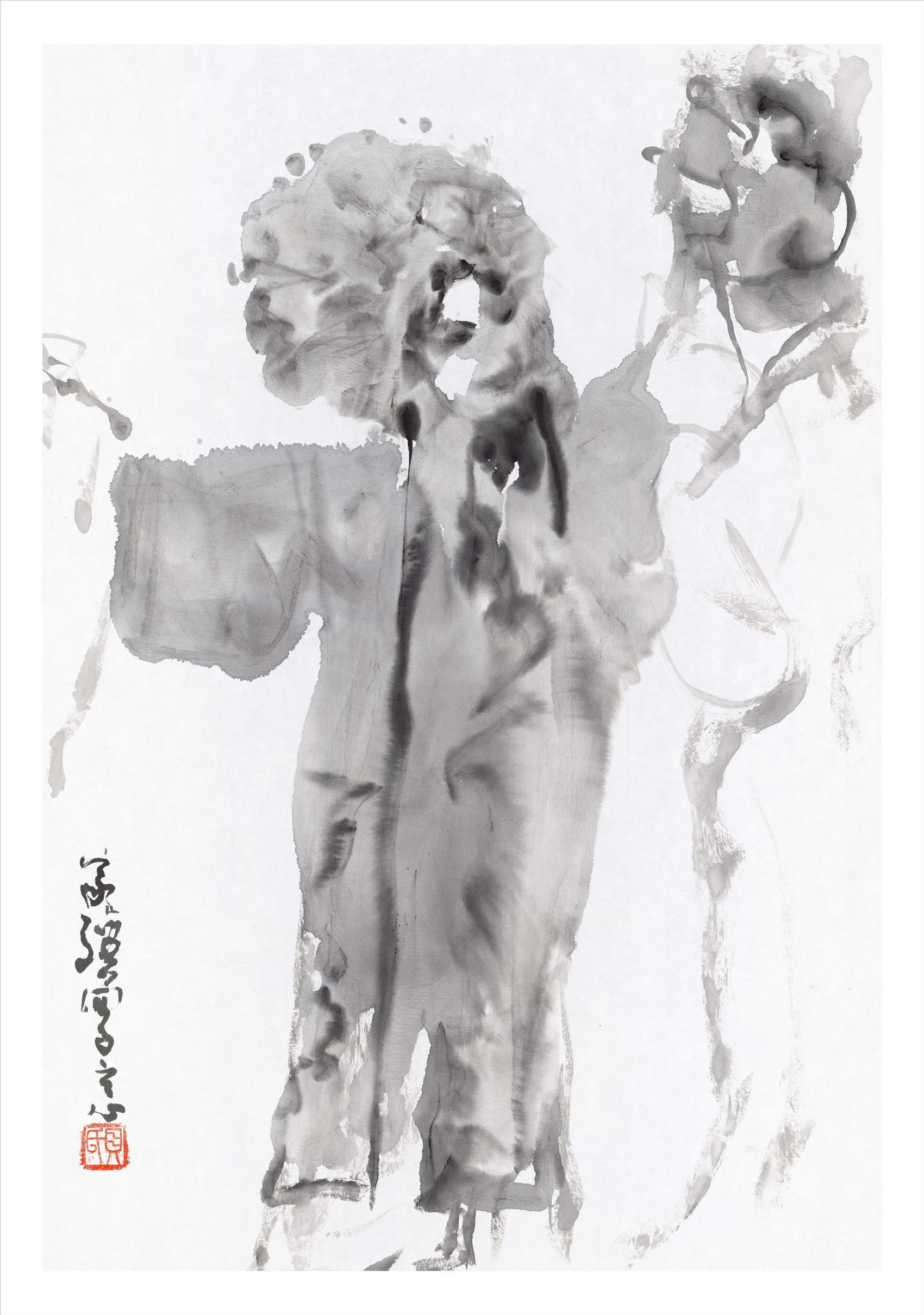 贝家骧 戏曲人物系列一 01 Opera Figure I 01 纸本水墨 45×67cm 2018.jpg