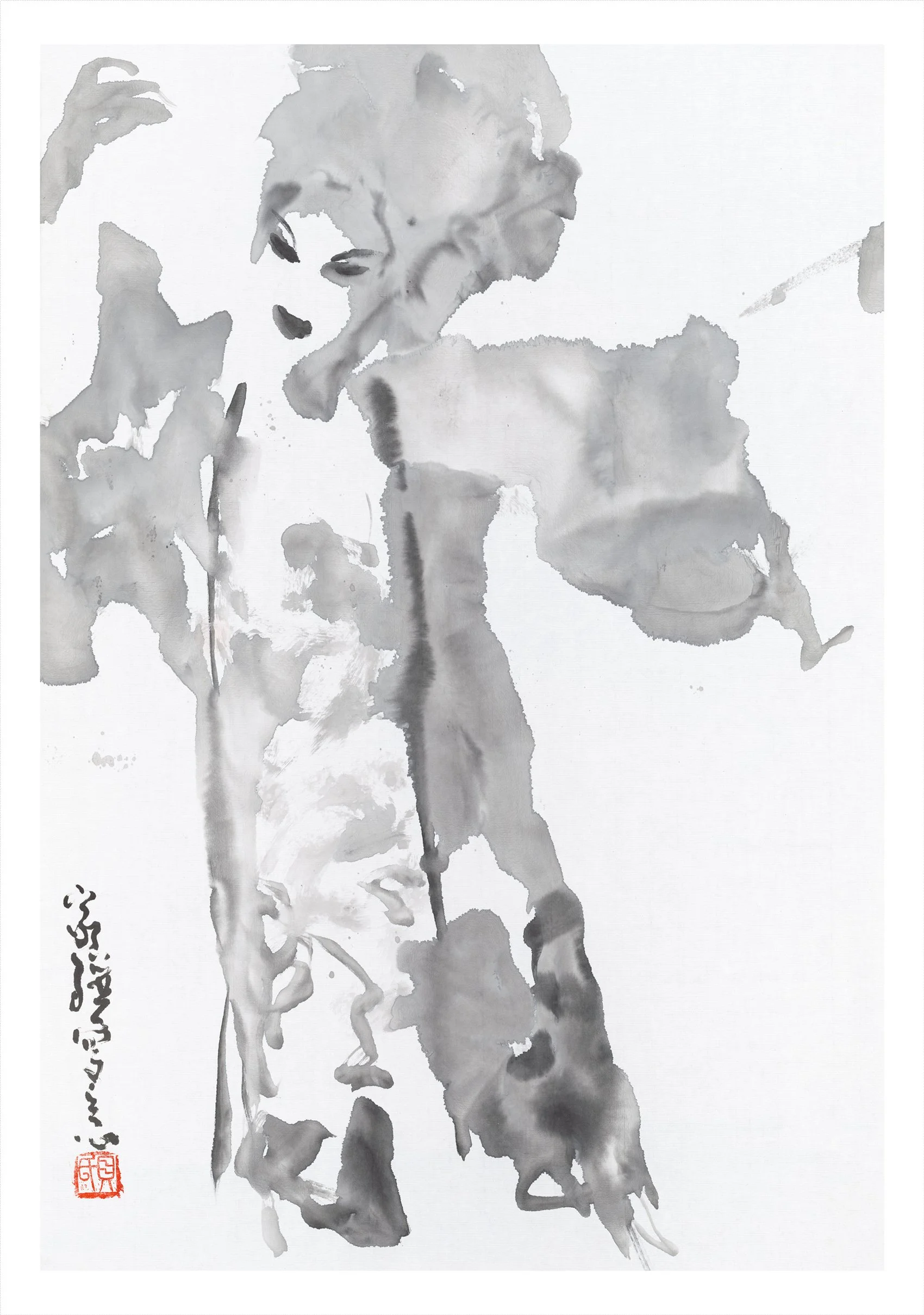 贝家骧 戏曲人物系列一 02 Opera Figure I 02 纸本水墨 45×67cm 2018.jpg