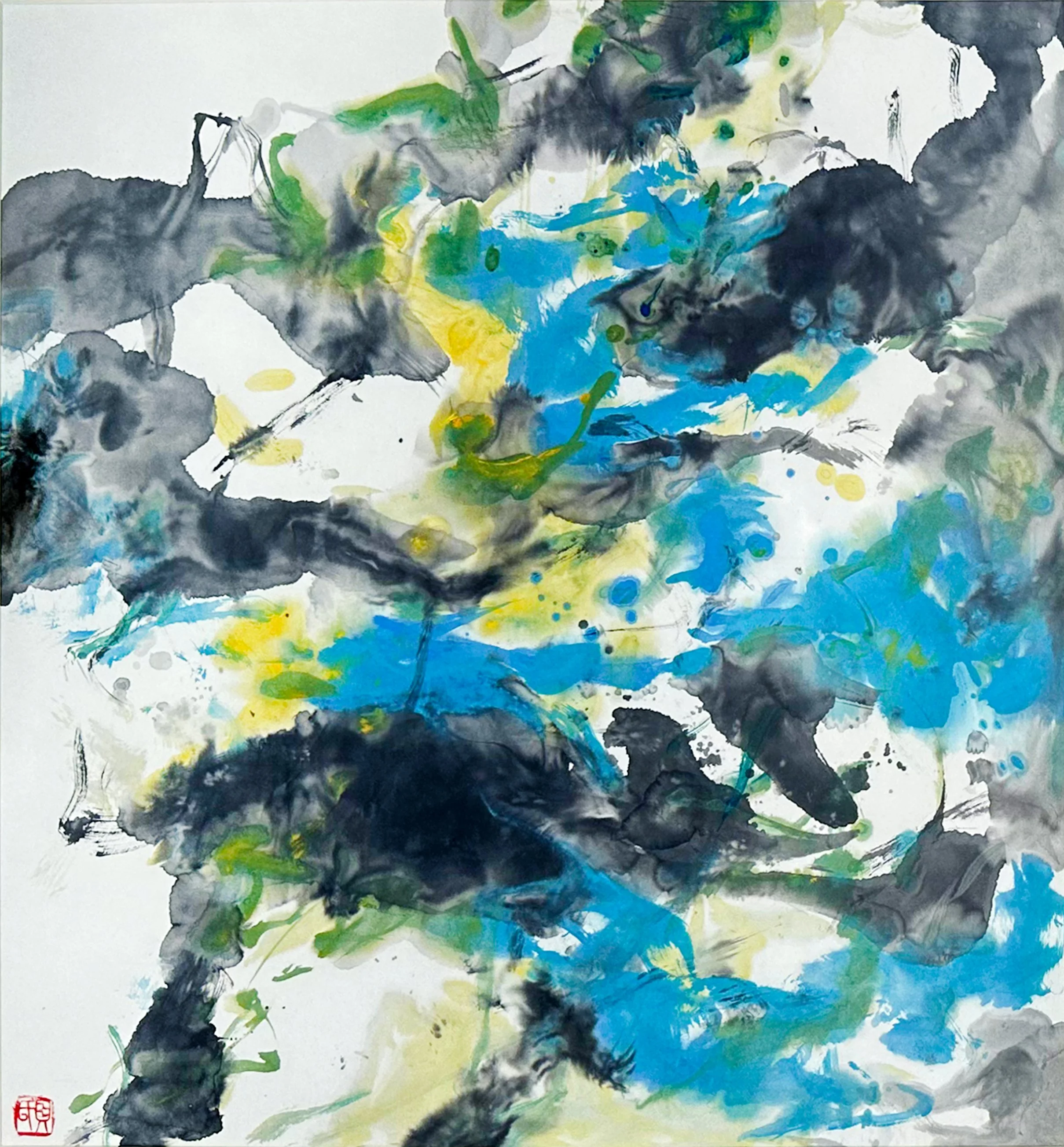 贝家骧 墨韵玄象系列13 Oriental Abstract 13 纸本水墨 64×69cm 2025.jpg