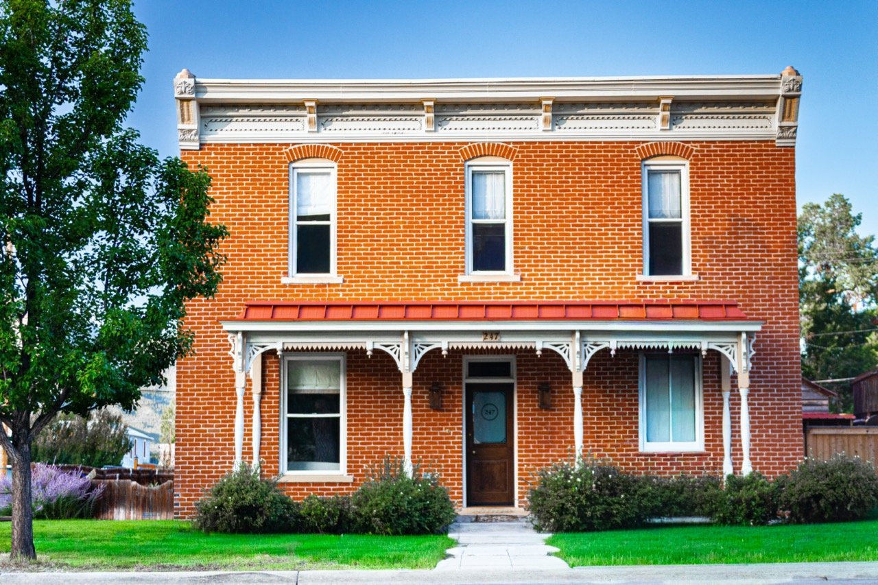 Restoration of a classic Salida Brick home with some classy and colorful interiors