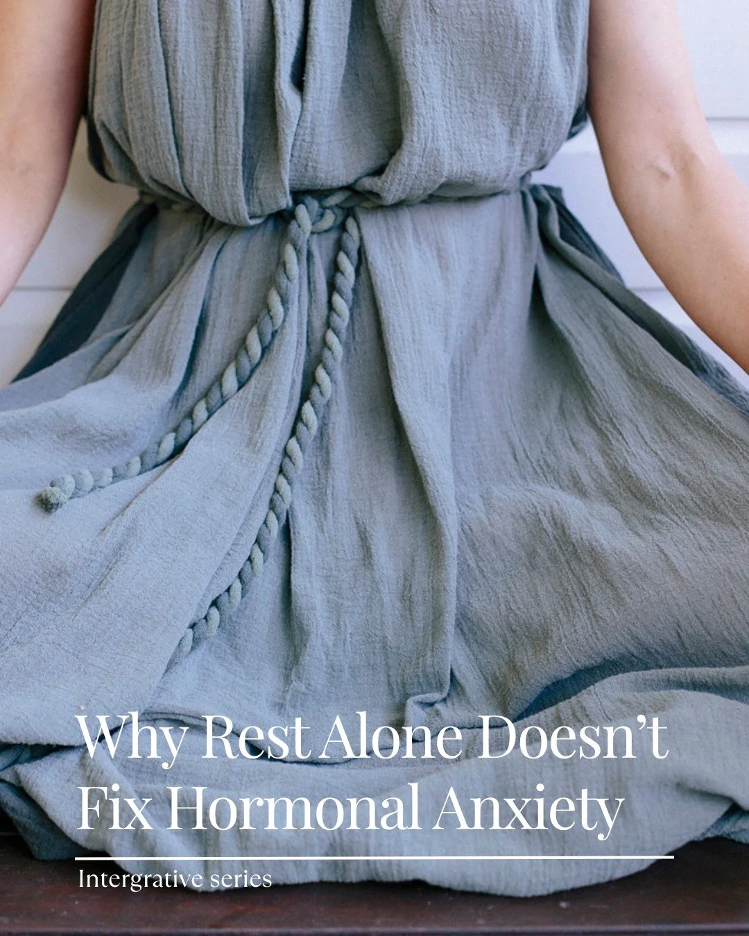 Rest matters.
But when anxiety is hormonally and neurologically driven, slowing down alone may not resolve it.

After prolonged stress, the body can stay organised around survival &mdash; even during rest.
That&rsquo;s why anxiety, insomnia, or restl