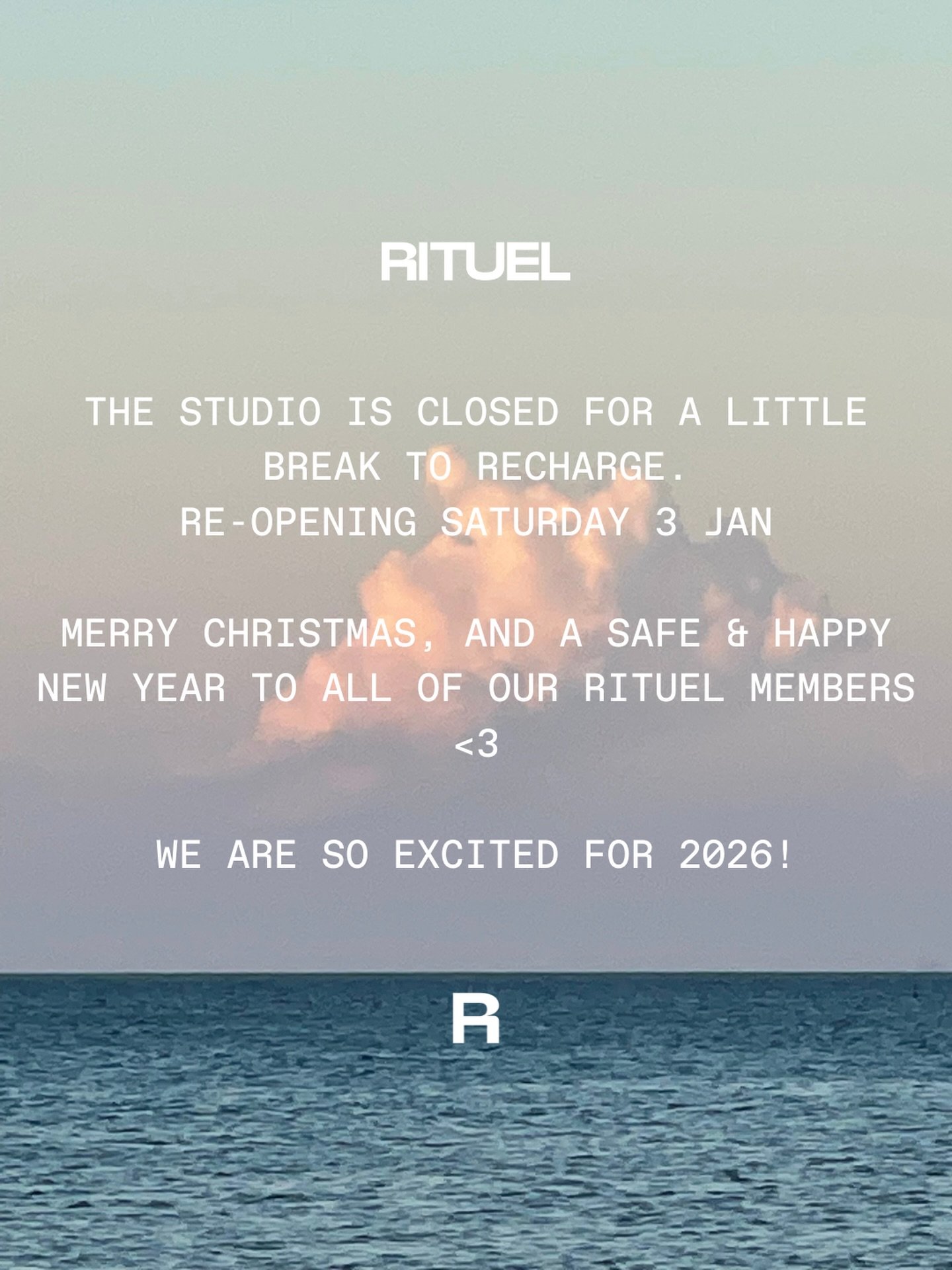 Resting a little bit before we launch into 2026!! 🚀