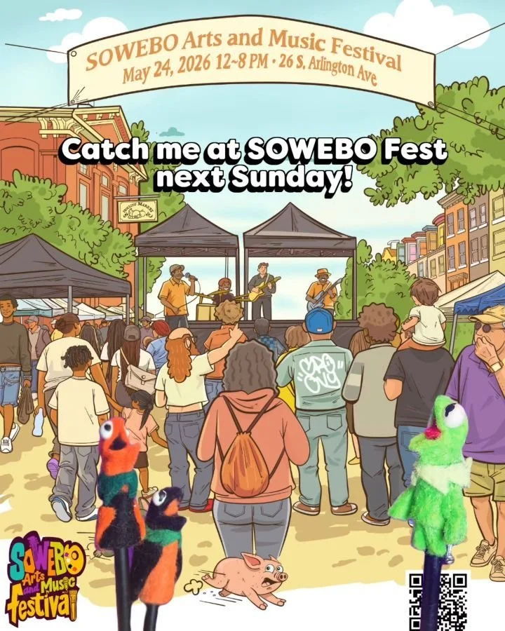 I'll be vending at SOWEBO Fest next Sunday! 

I live in Southwest Baltimore, and @sowebofest has always been one of my favorite art &amp; music festivals! So I'm happy and proud to be vending there for the first time!

What makes it even better is th
