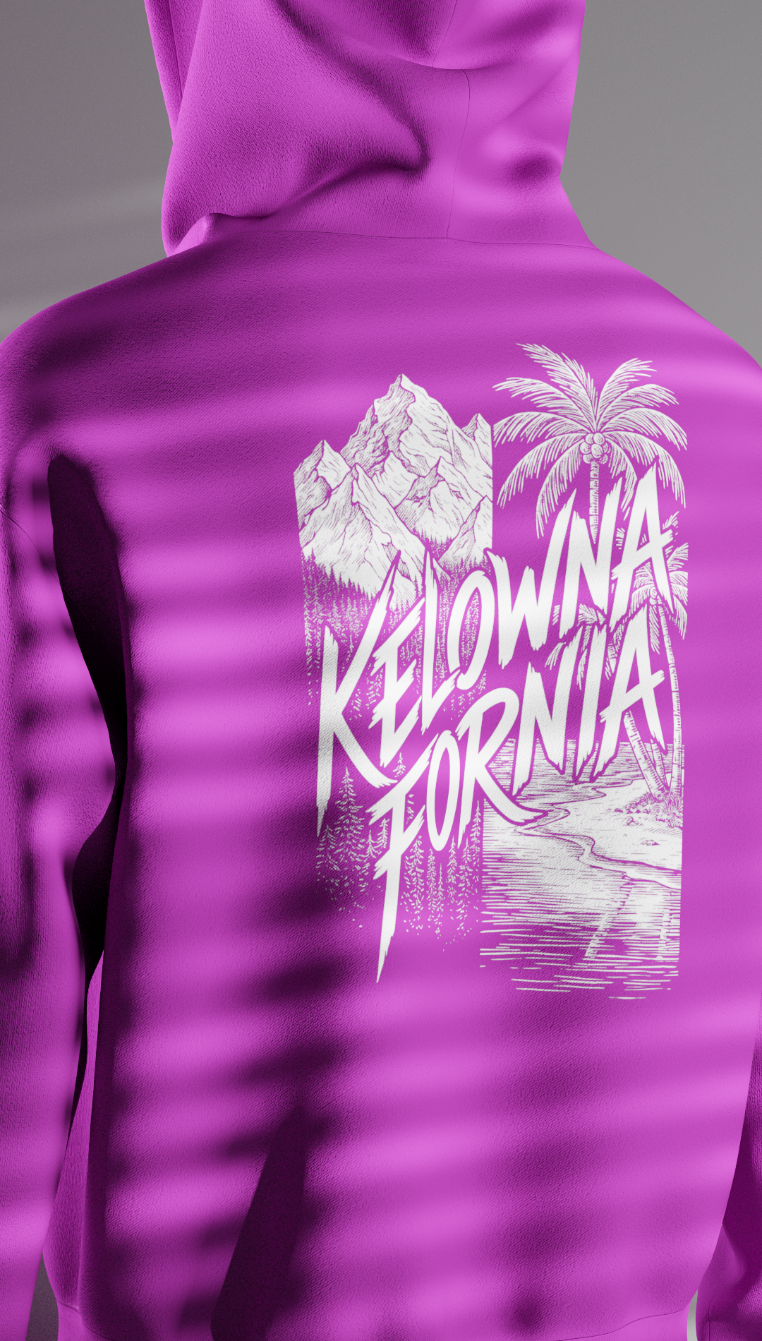 PINK MOUNTAIN PALM PULLOVER