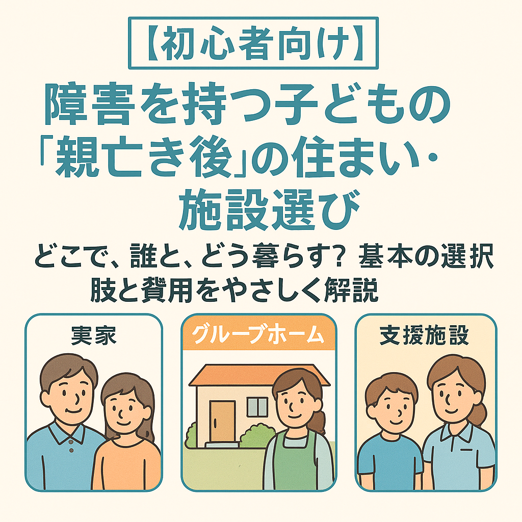【初心者向け】障害を持つ子どもの「親亡き後」の住まい・施設選び
