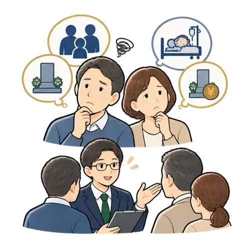 家族に負担をかけたくない方の終活相談例