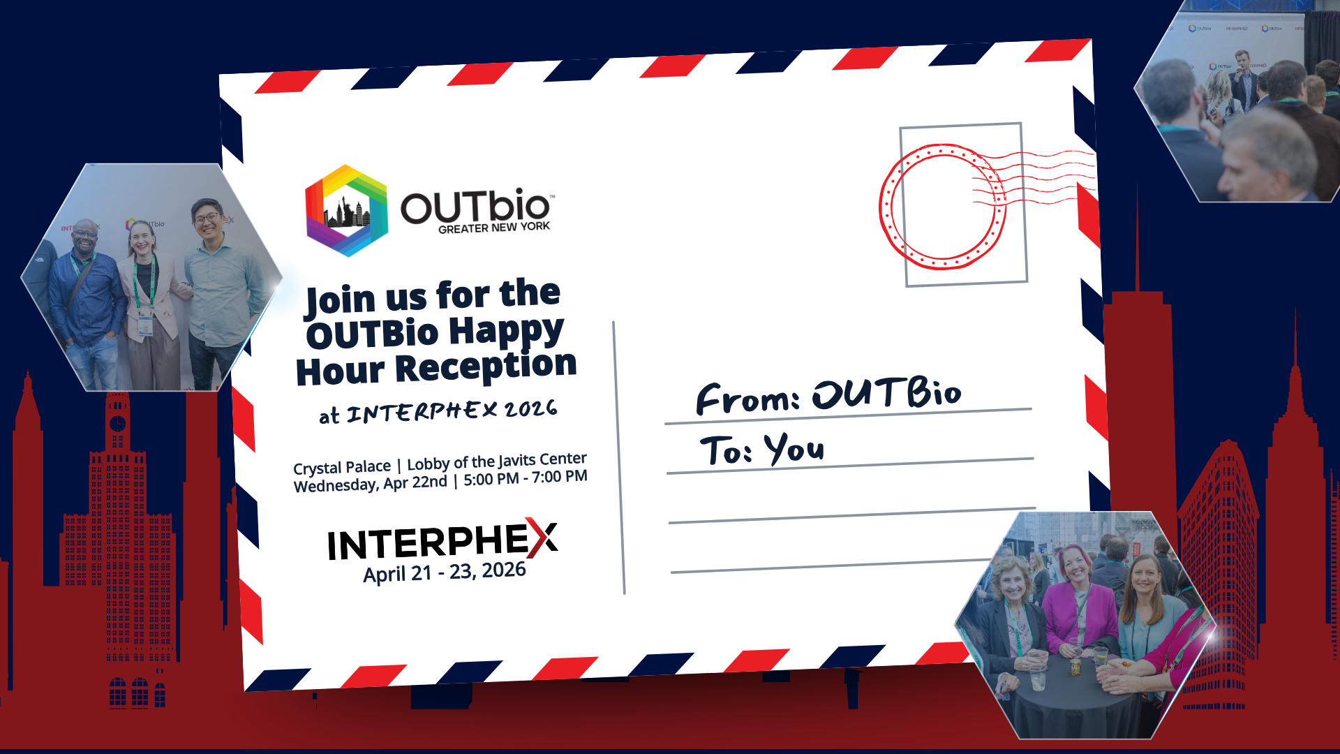INTERPHEX 2025 OUTbio Happy Hour