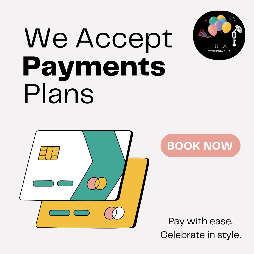 DID YOU KNOW? ✨ We offer payment plans!

Yes &mdash; you can secure your date now and make payments toward your photo booth service or event rental, making it easier and more flexible while you plan your event.

Perfect for weddings, quincea&ntilde;e