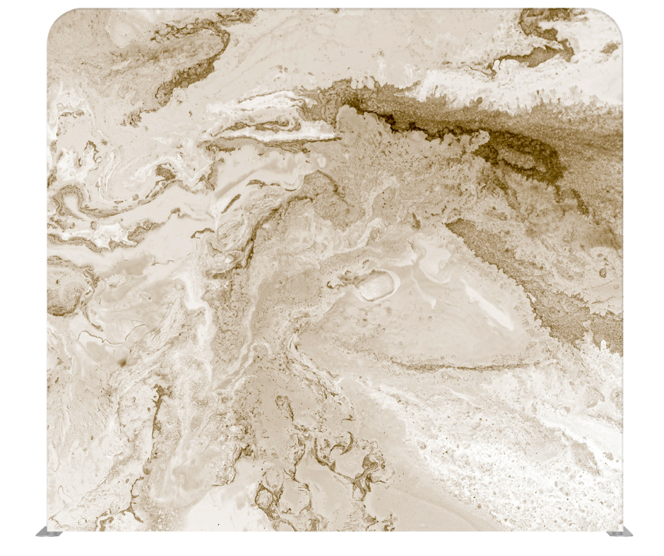 Champagne cream and gold swirl marble photo booth backdrop rental for elegant events in Tri-Cities WA by Luna Event Rentals