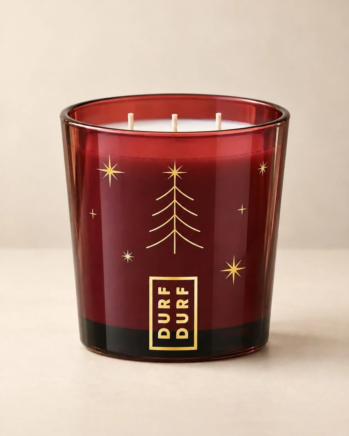 Kerstzilt rood