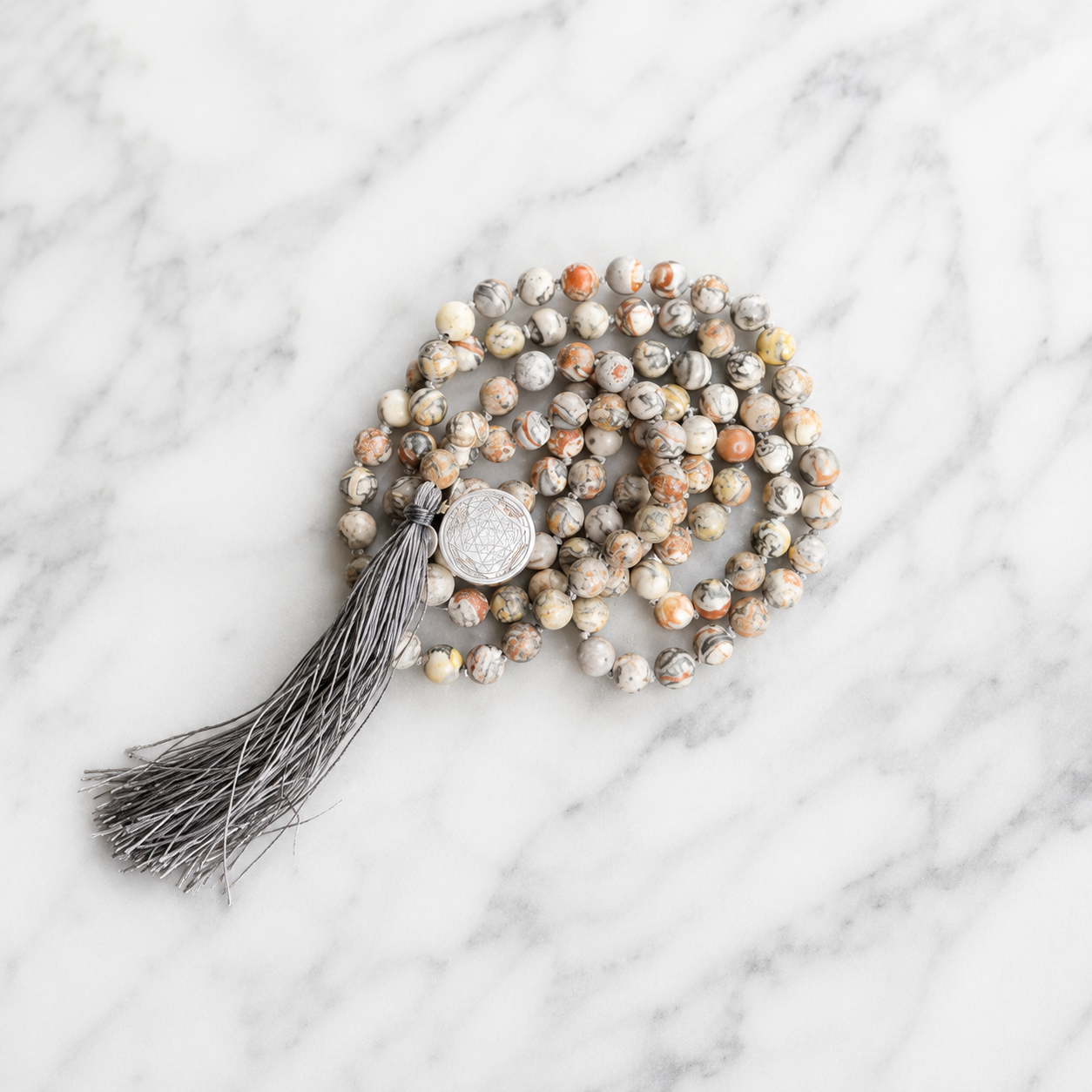 Red Picture Jasper Mala