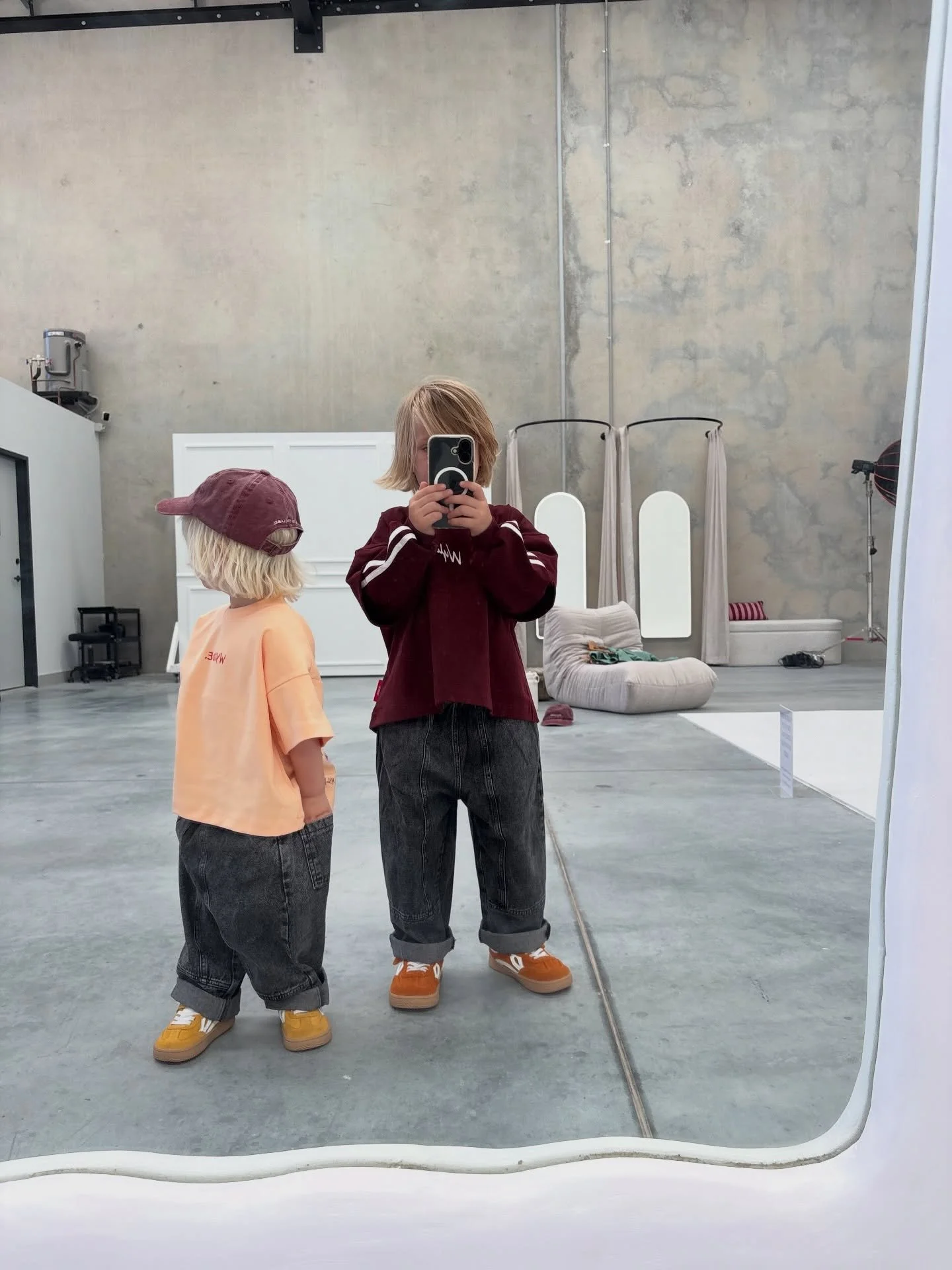 FITCHECK - @wylde.thelabel in the studio ☁️ 

Sorry but we are OBSESSED with these kiddies and the fits. 

#studio #creativestudio #contentstudio #contentspace #photographystudioperth