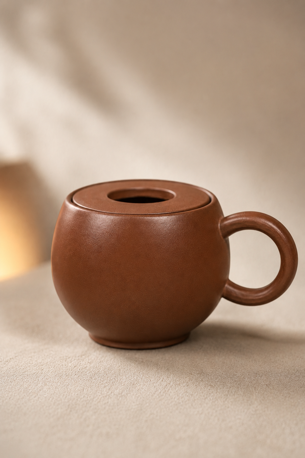 Handbuilt Yixing Zisha Mug