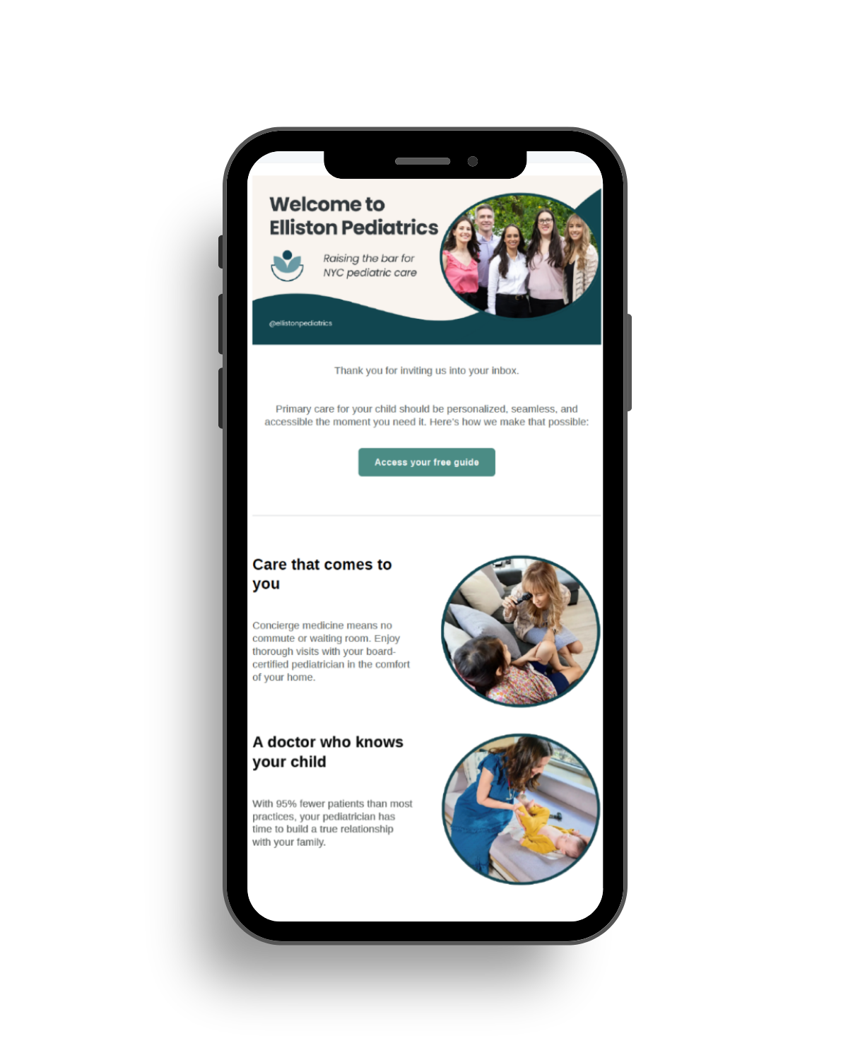 health marketing email example.png