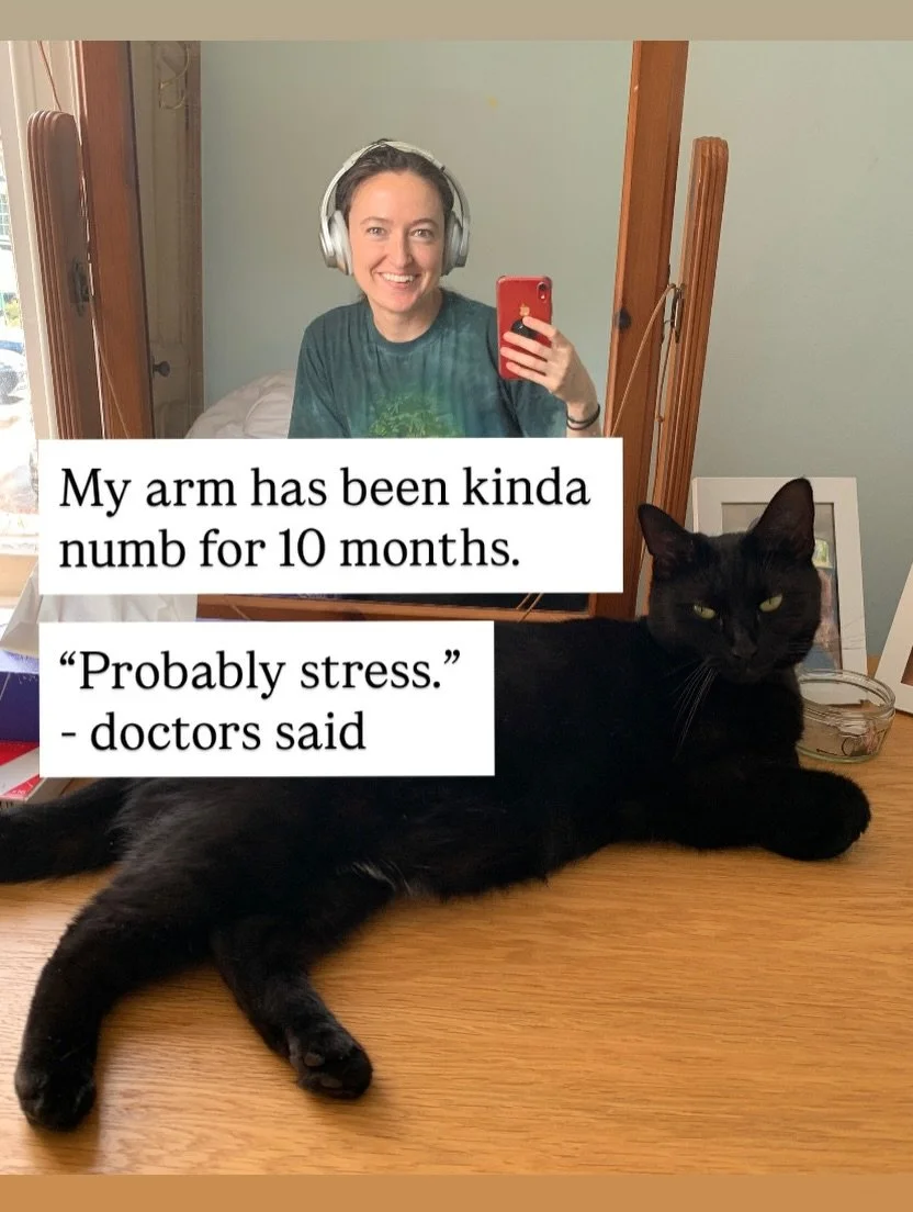 Last slide = note to self for me and anyone who needs a nudge to trust your intuition.

It&rsquo;s worth looking &ldquo;dramatic&rdquo; to take care of yourself 🫶🏻

P.S. I don&rsquo;t need health advice, I have amazing people in my corner and we ar